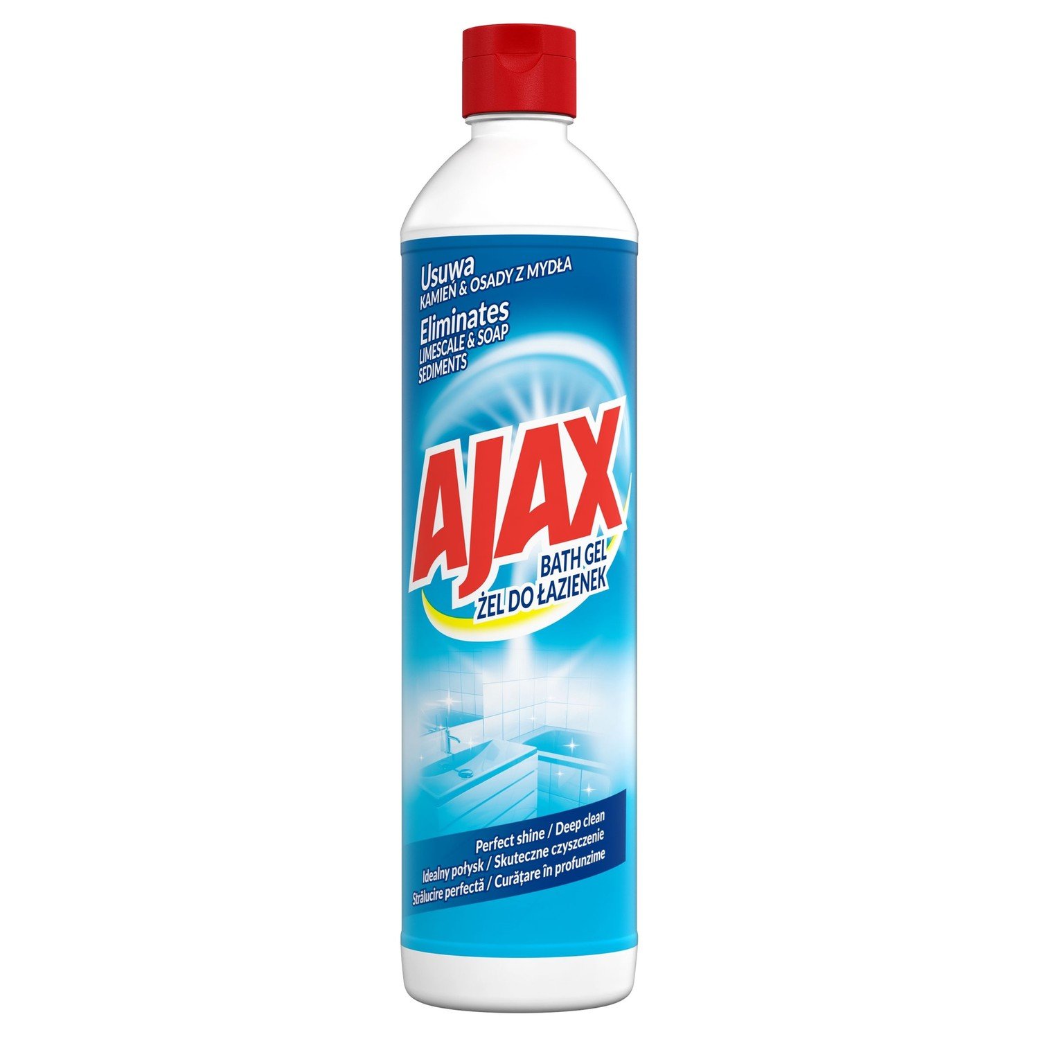 Ajax Mycí gel do koupelny 500ml x 6 Kámen Osad