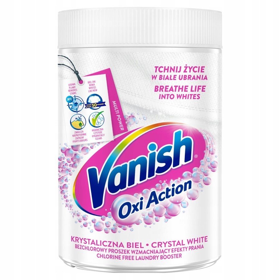Vanish Oxi Action Crystal White 625g Odstraňovač skvrn W