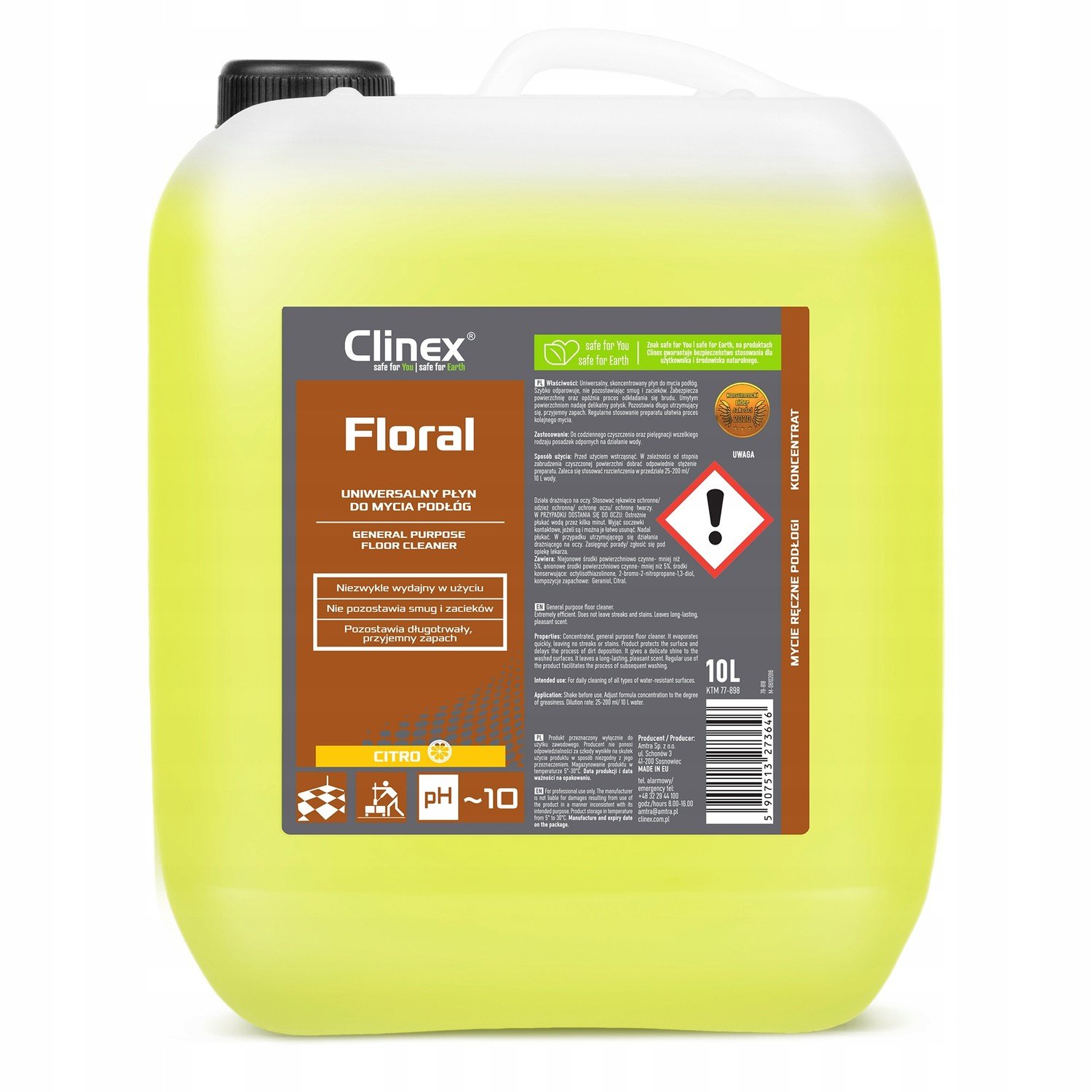 Clinex Floral Citro Čistič podlah 10L