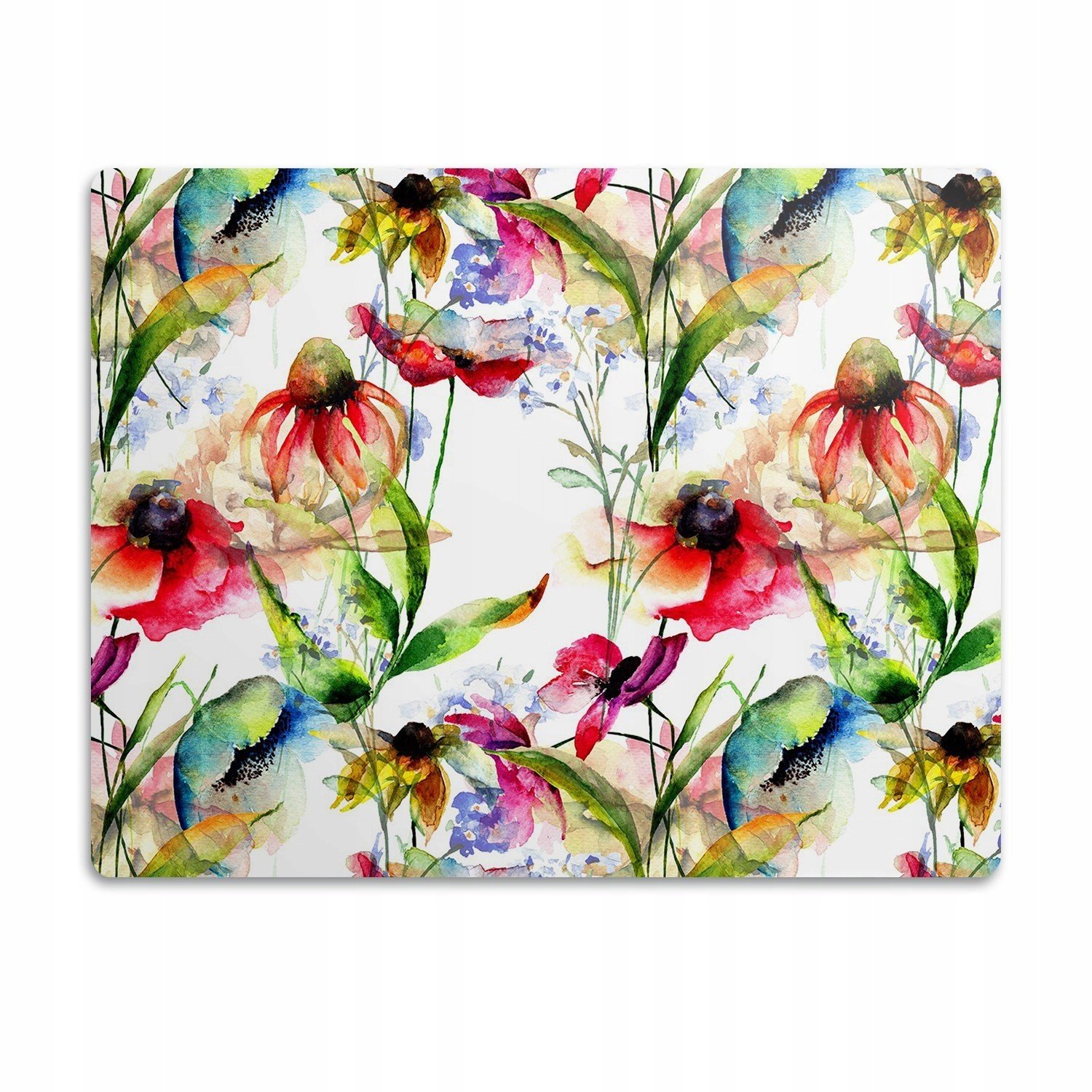 Ochranná podložka pod misky Barevné květiny 90x60 cm