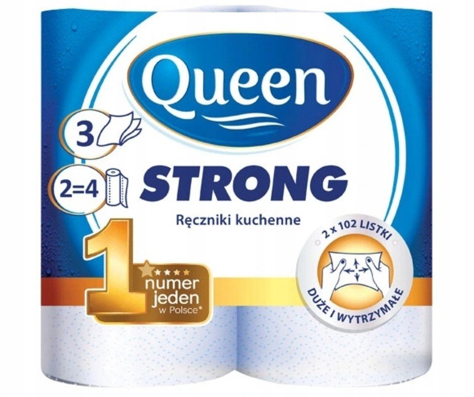 Mocny Papírový ručník Queen strong 4 x 2ks