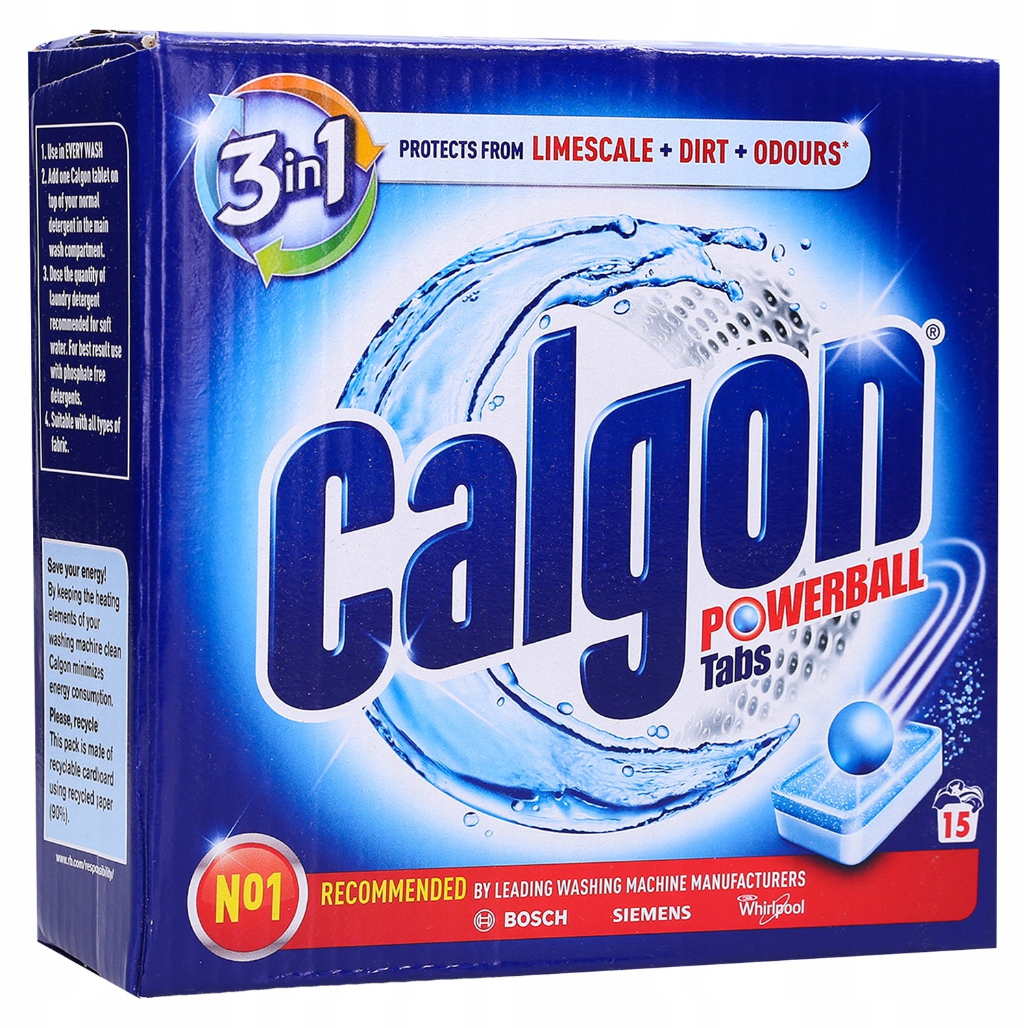 Calgon Odvápňovací tablety do pračky 3v1 15ks