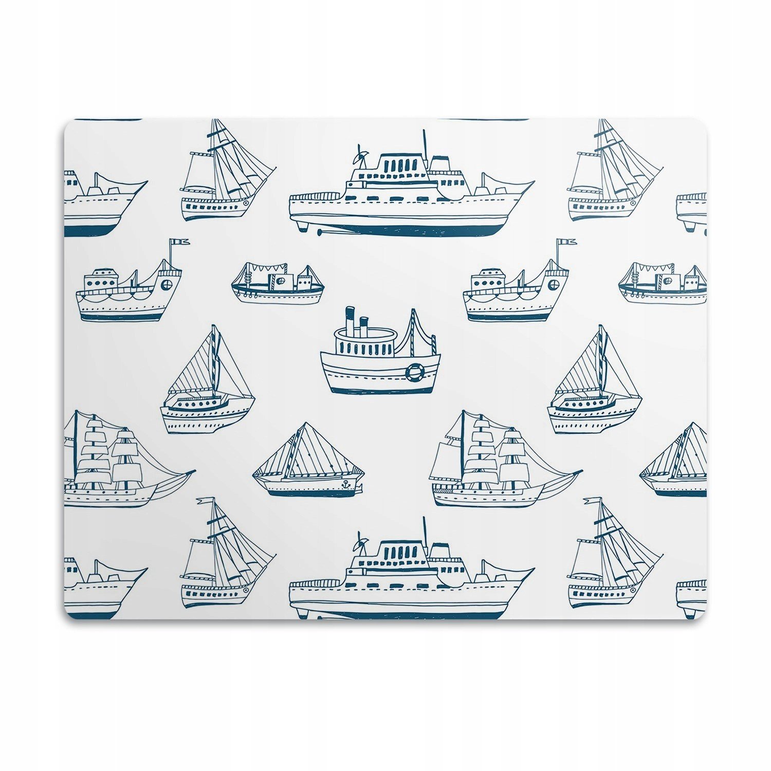 Podložka pod misku Modré lodě 90x60 cm