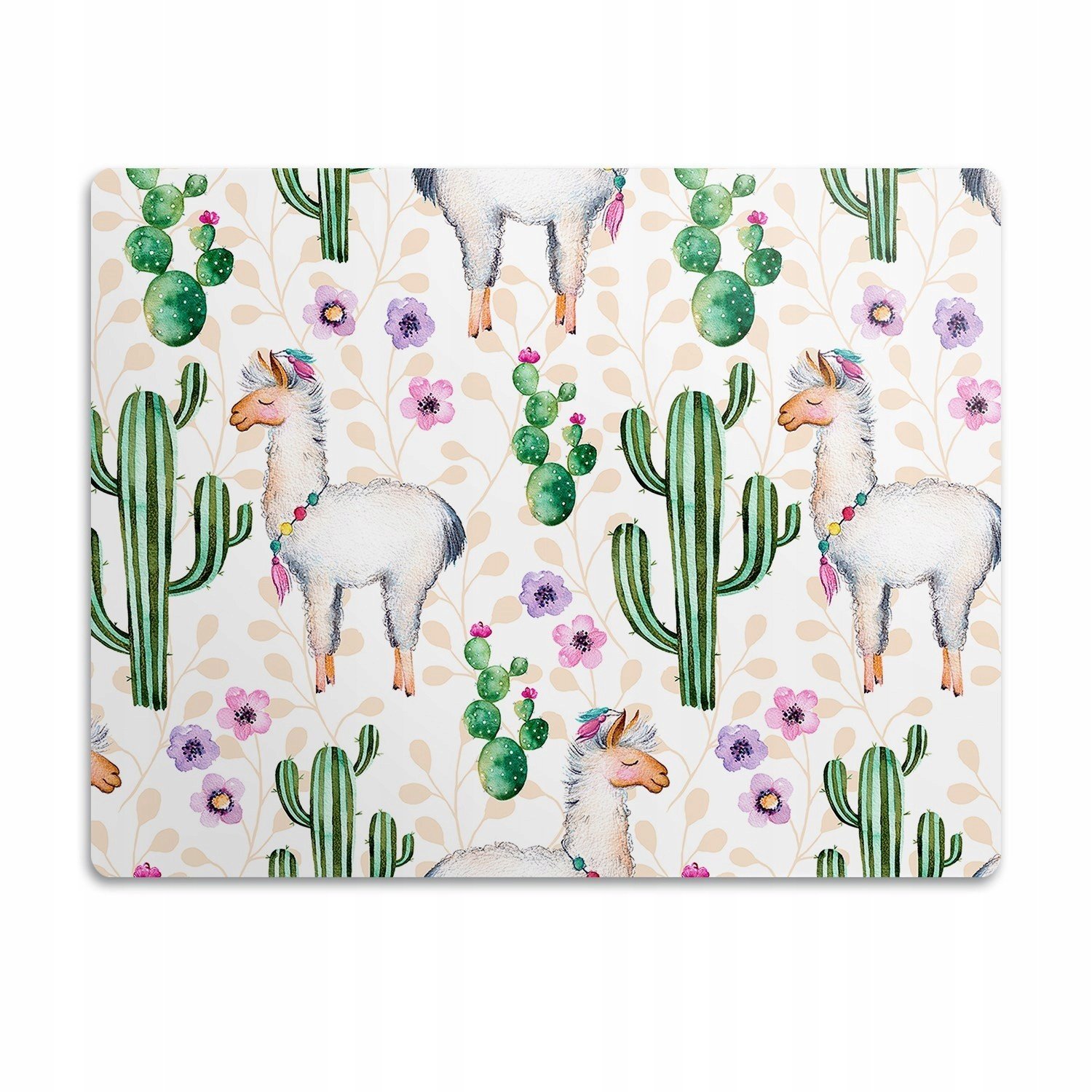 Pro psa podložka pod misku Lamy kaktusy 90x60 cm