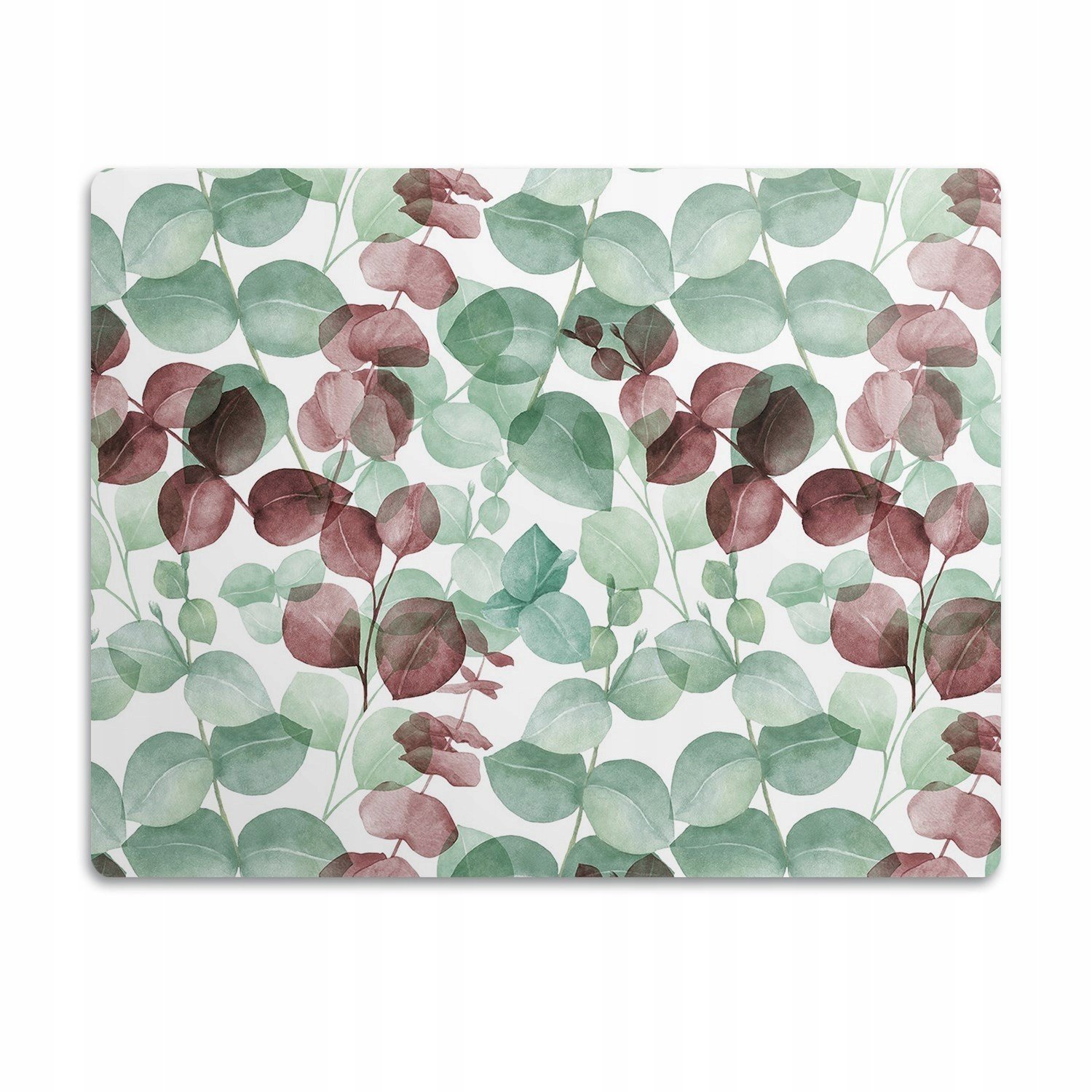 Pro psa podložka pod misku Vzor listy kulaté 90x60cm