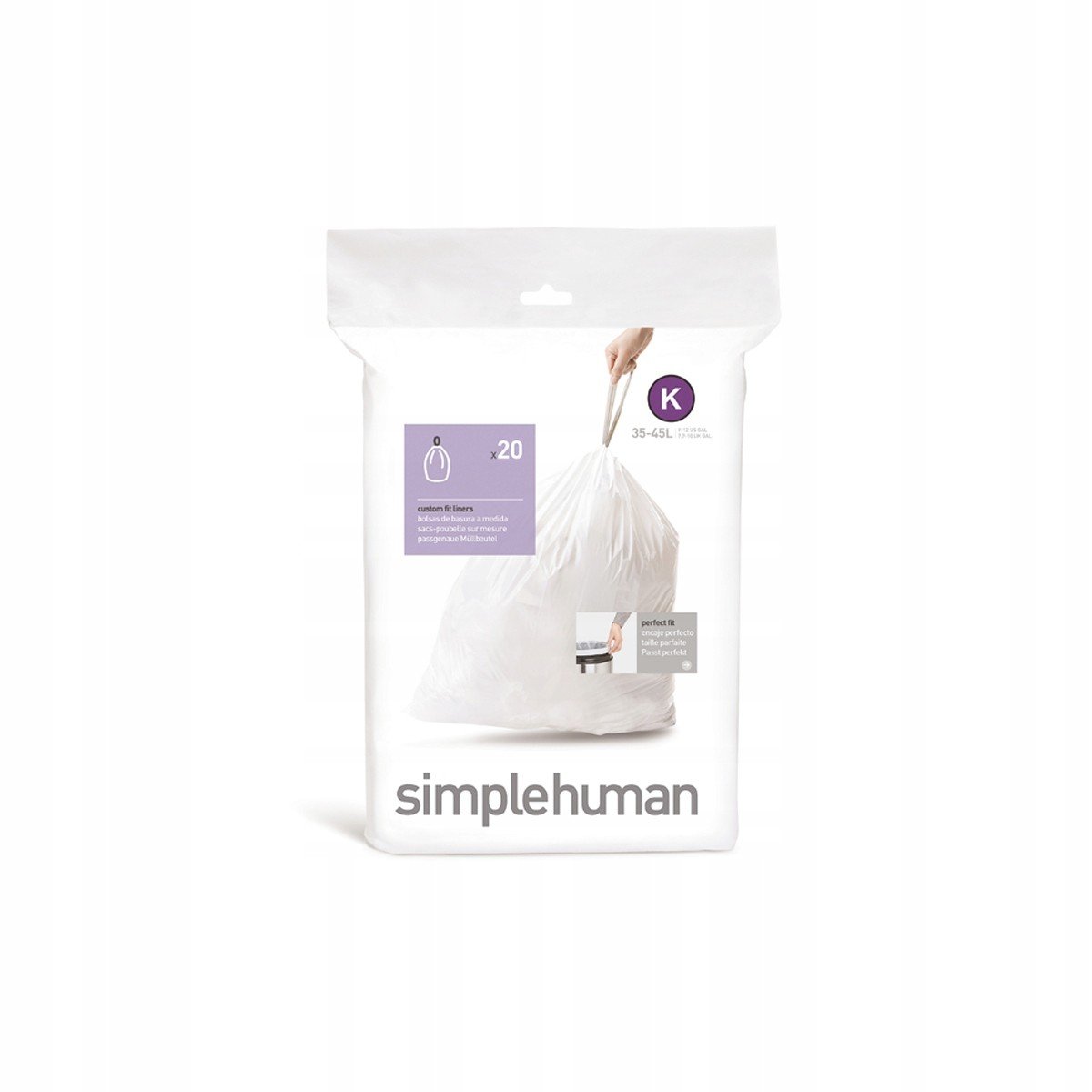 Odpadkové pytle 20 ks. volání K 35-45L Simplehuman