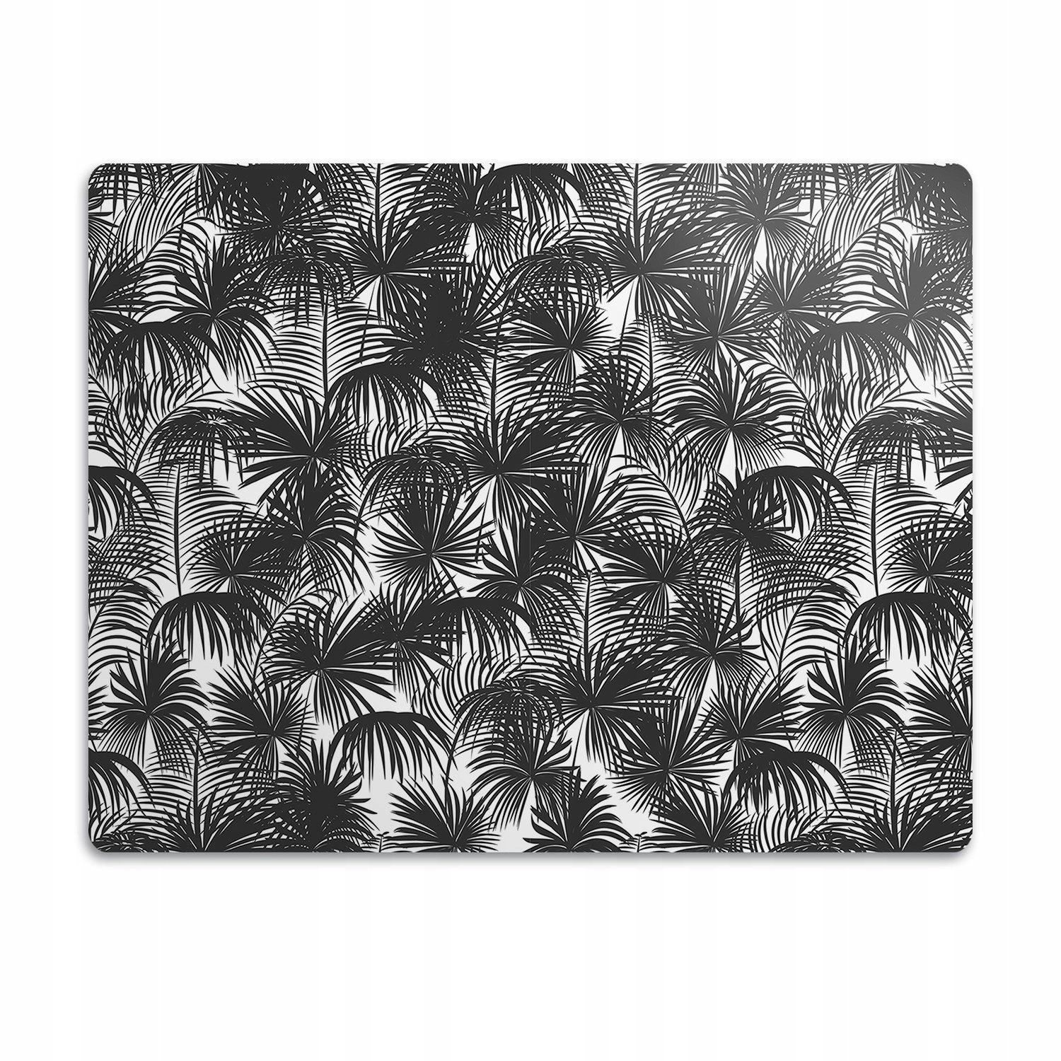 Ochranná podložka pod psí misky Černé palmy 90x60