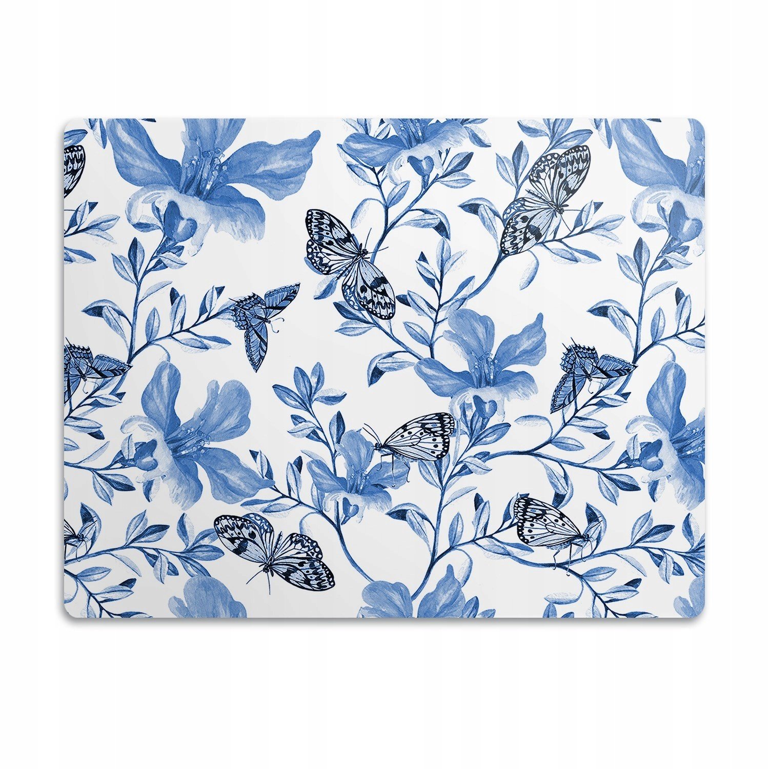 Podložka pod misku Modré květy 90x60 cm