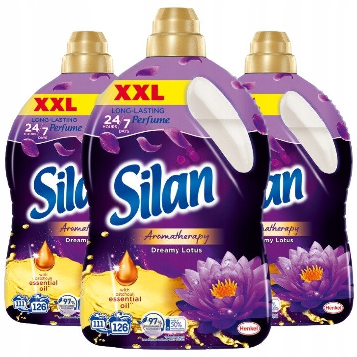 Silan Splachovací kapalina Dreamy Lotus 2,772L x3