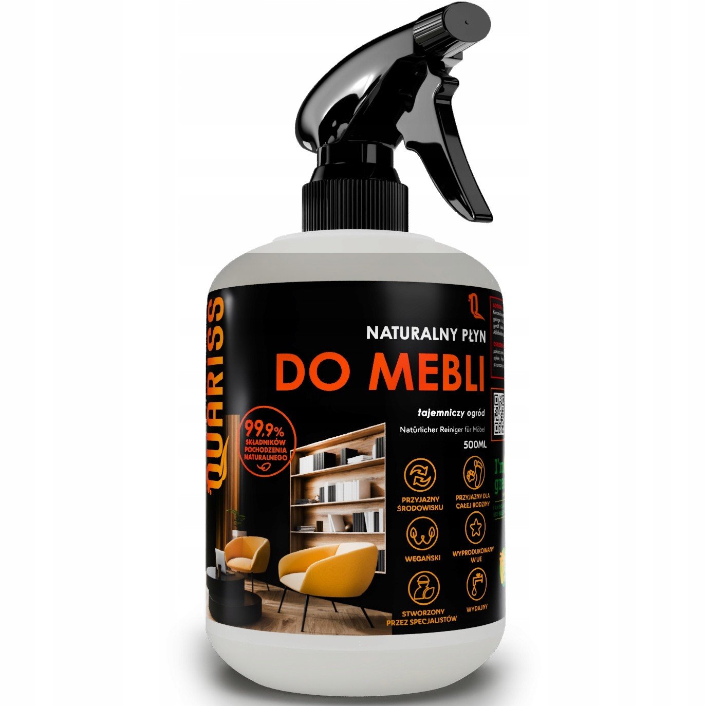 Čisticí a ošetřující prostředek na nábytek eko 500 ml