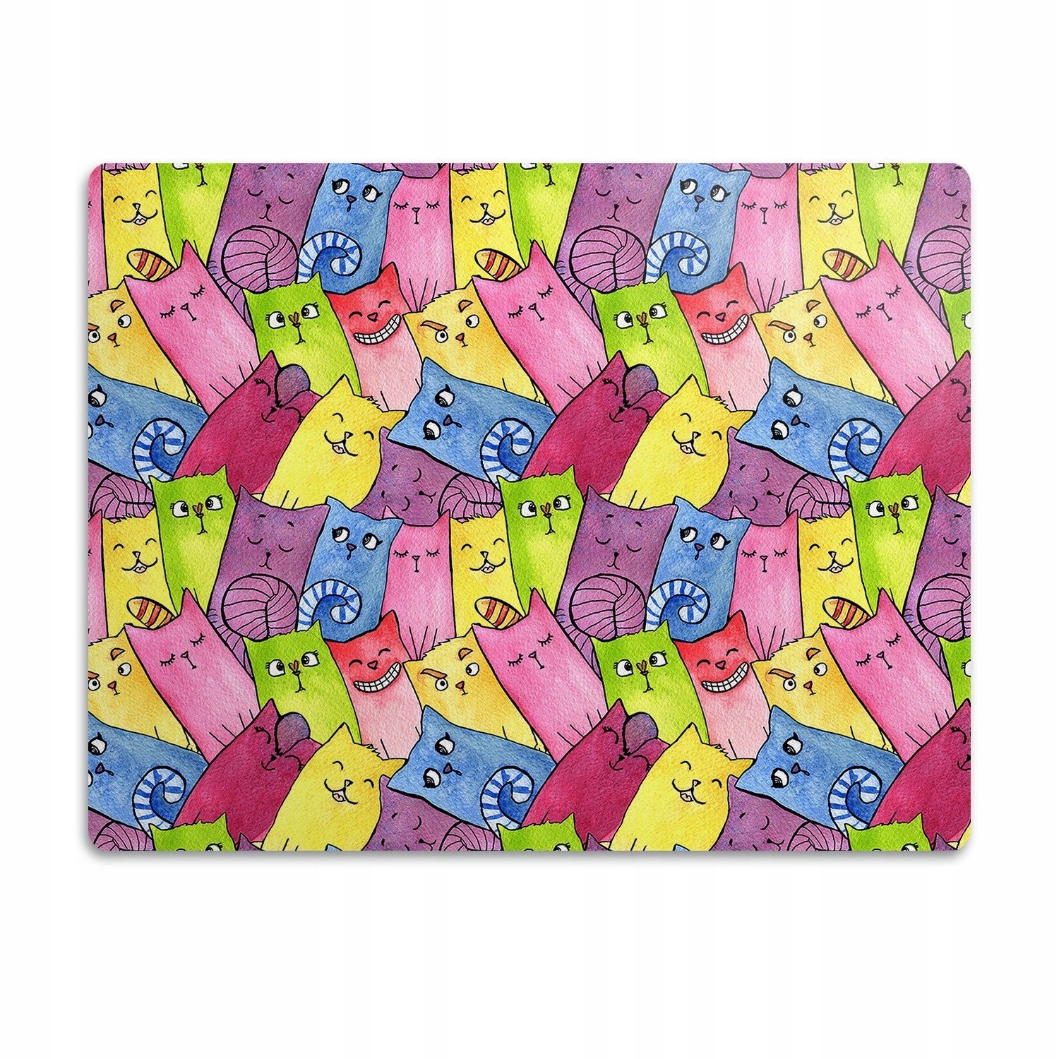 Pro psa kočky podložka pod misku Šťastné kočky 90x60