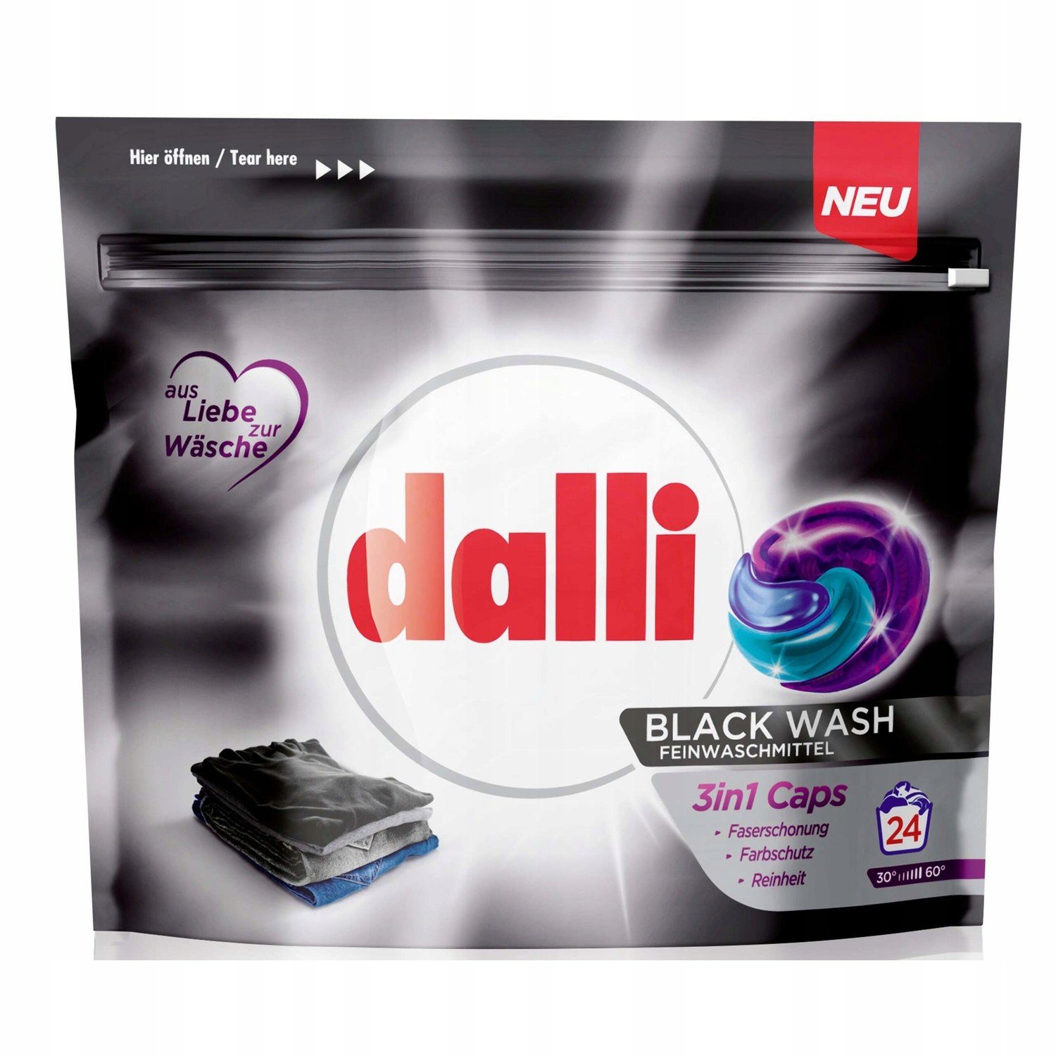 Dalli Black Wash Kapsle na praní černého prádla