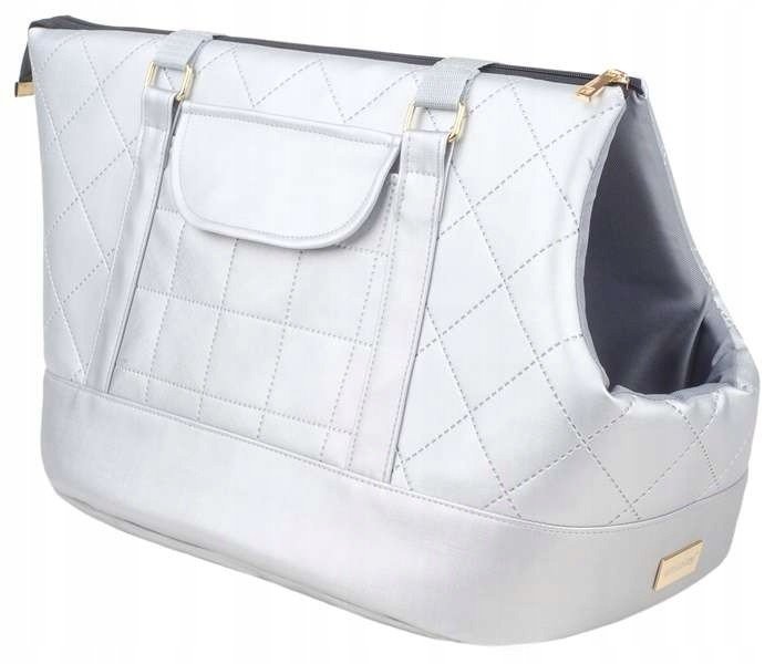 Taška psa yorka čivava Venus Amiplay stříbrná