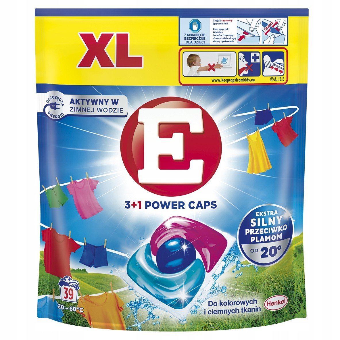 E Power Caps Kapsle na praní barvy XL