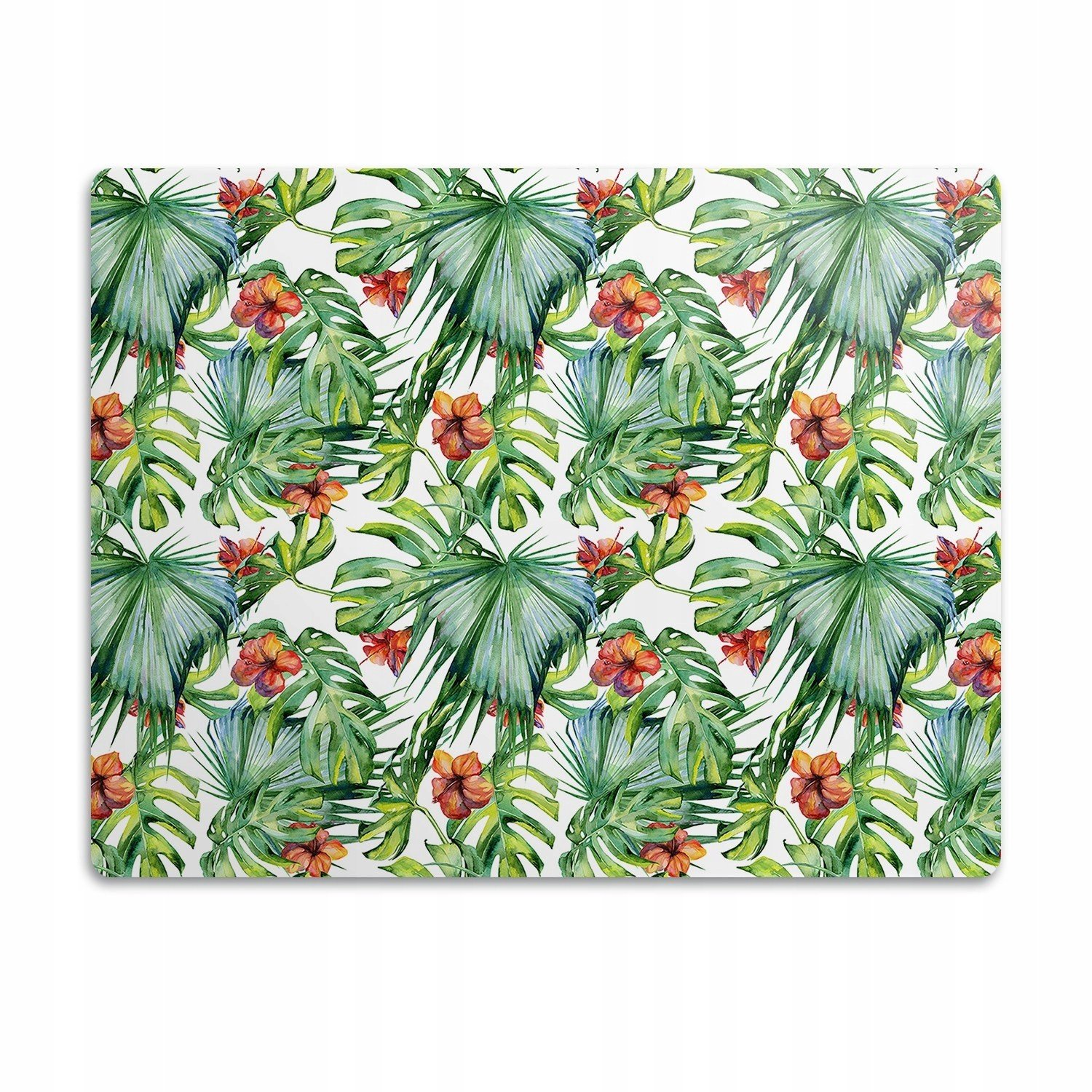 Podložka pro psa pod misku Havajské listy 90x60