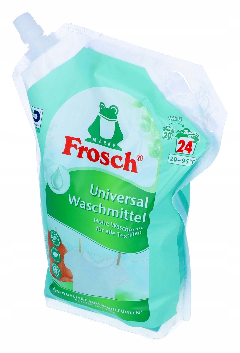 Tekutý prací gel Frosch Universal 24 praní 1,8l