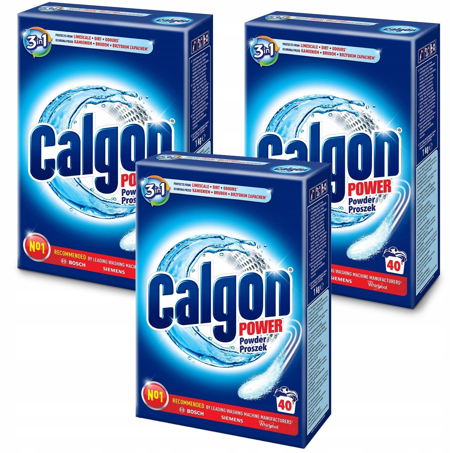 Calgon 3v1 Prášek Odvápňovač 1kg x3