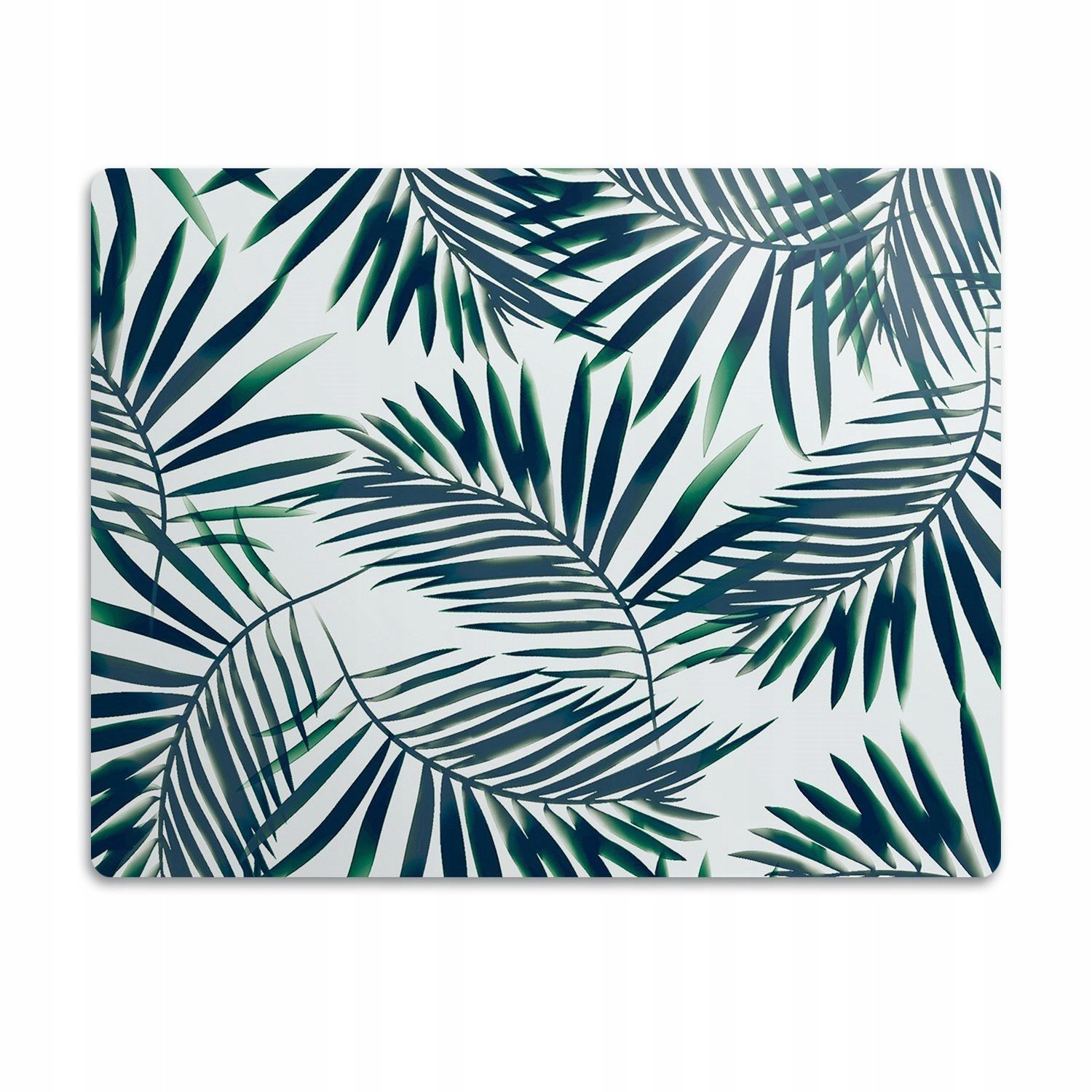 Podložka pro psa pod misku Zelené listy 90x60cm