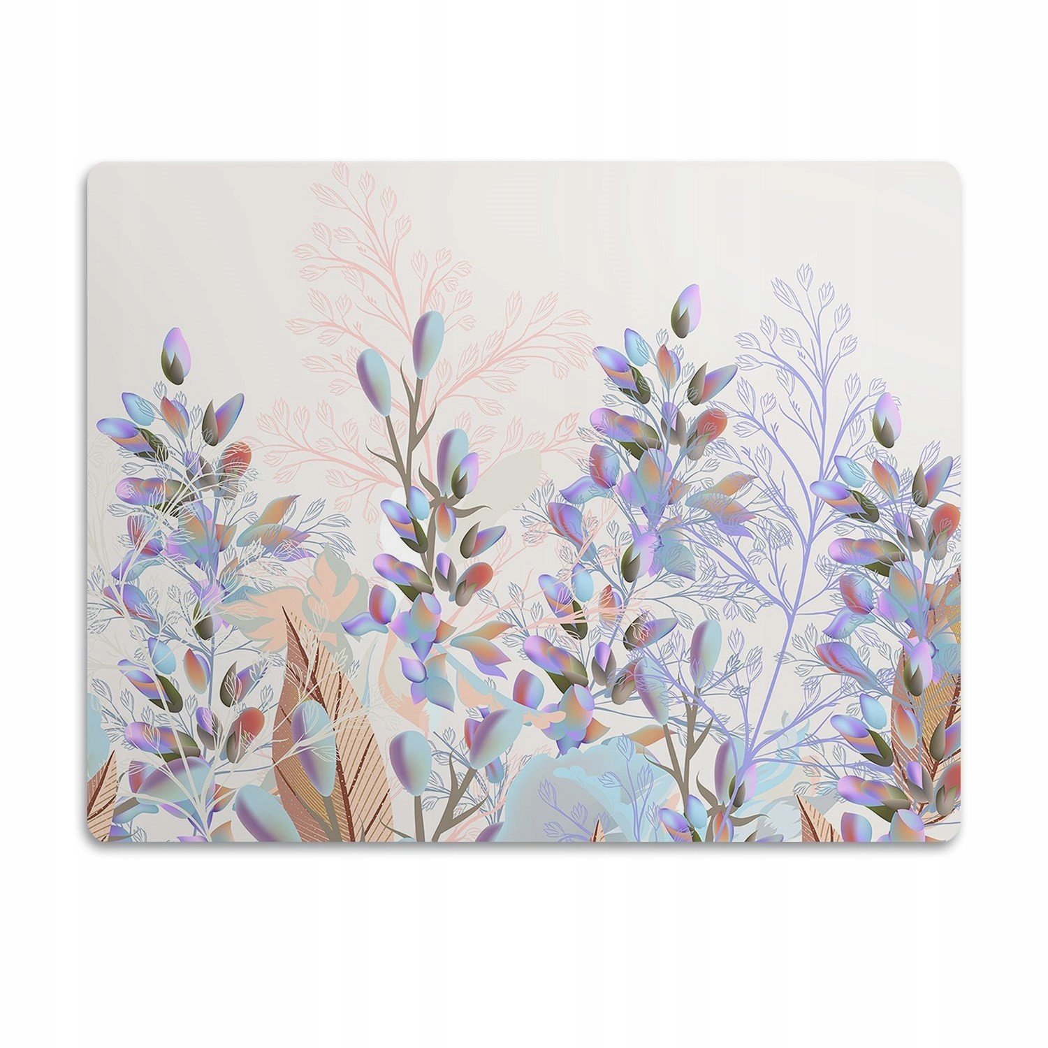 Pro kočku Podložka pod misky Pastelové rostliny 90x60