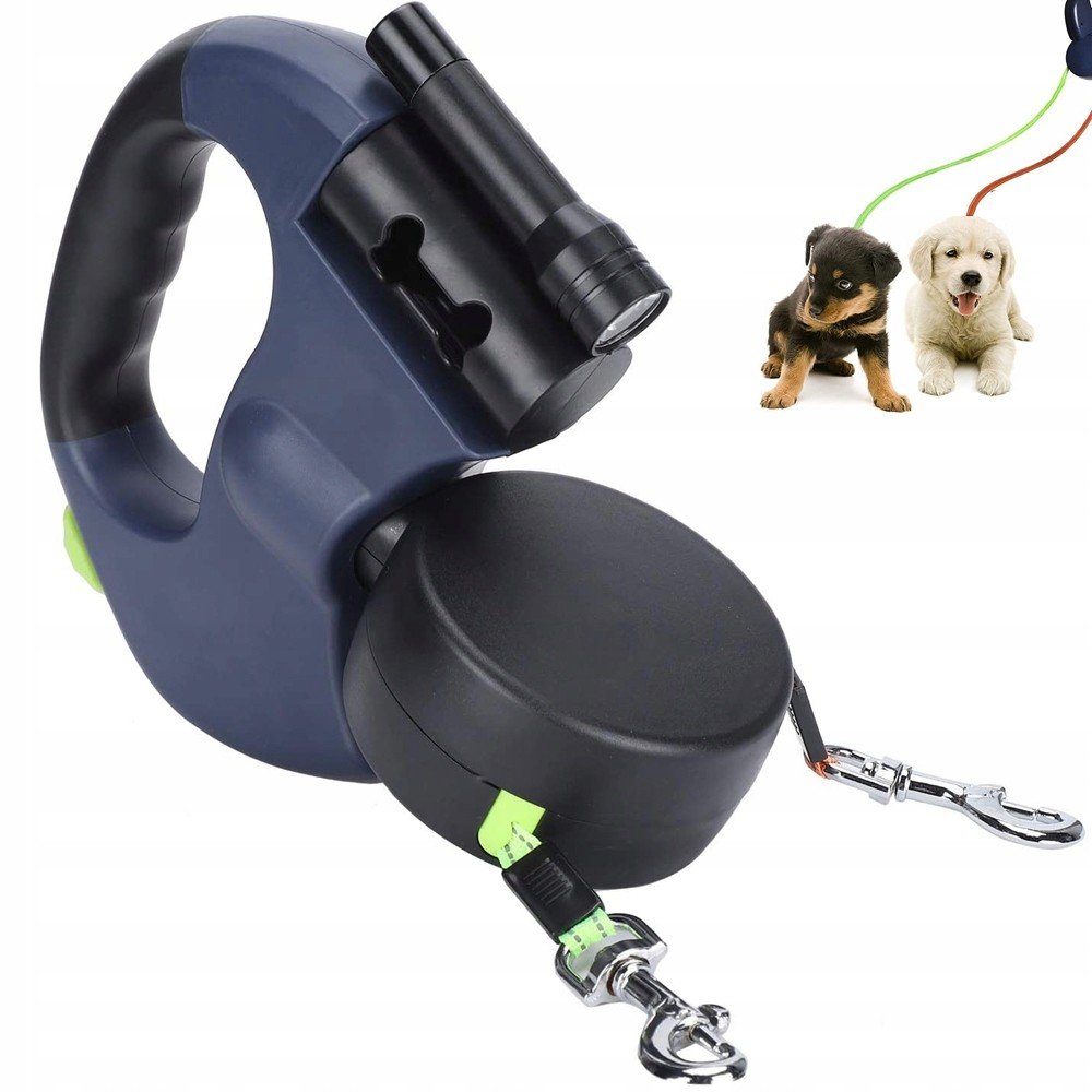 Vodítko Pro Psa Automatická Páska 3M Pro Dva Psy