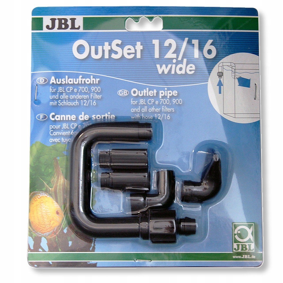 Jbl OutSet Wide vývod na hadici 12/16mm e700-e901