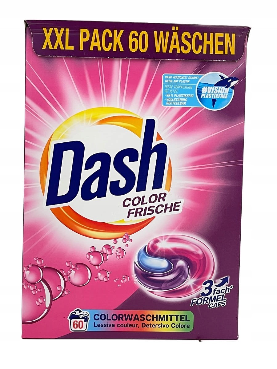 Dash Color kapsle na barevné prádlo 60 kusů