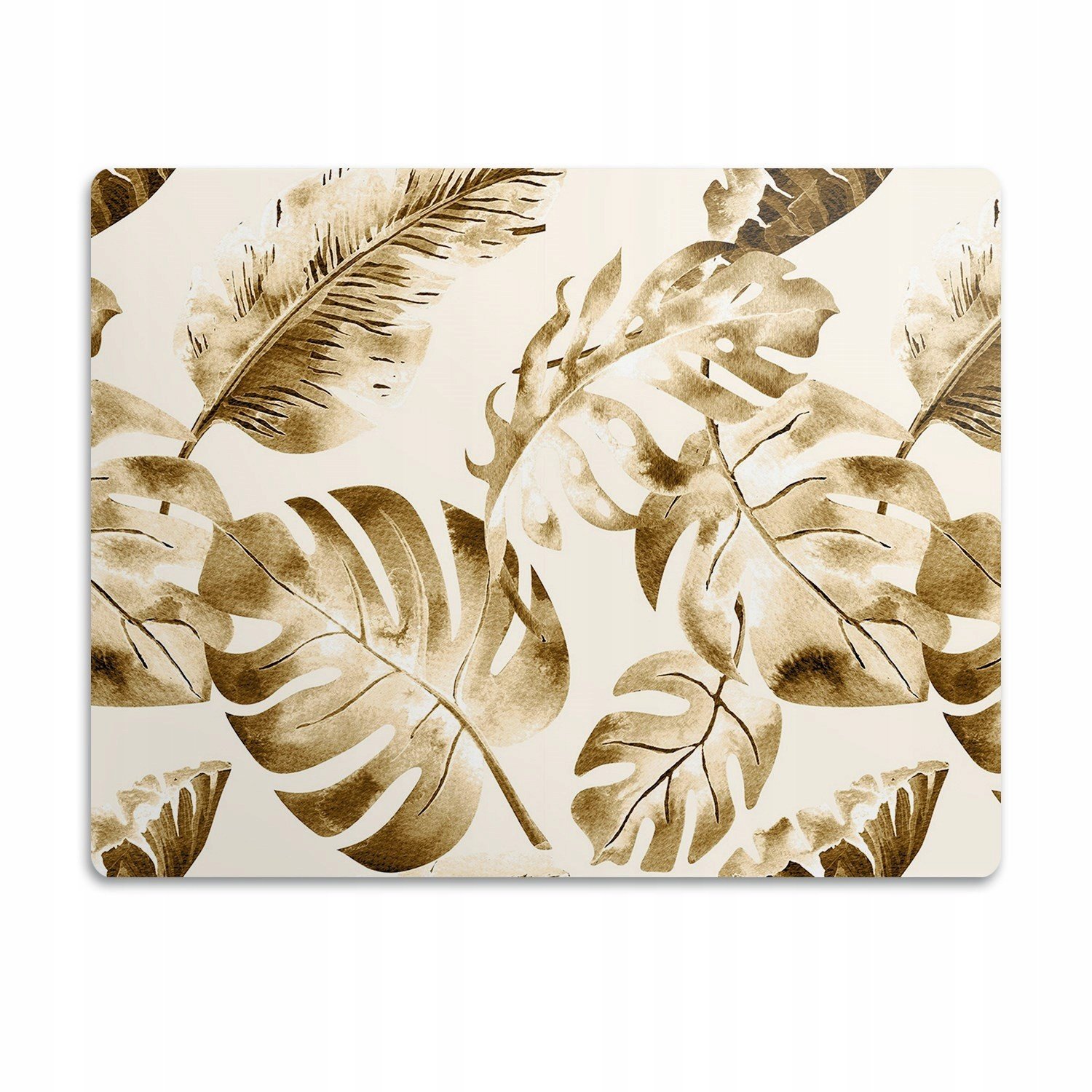 Ochranná podložka pod psí misky Listy zlaté 90x60