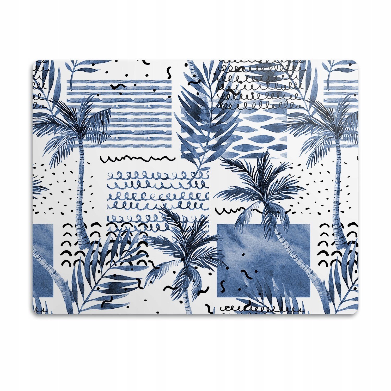 Podložka pod misky pro psa Modrá palma 90x60