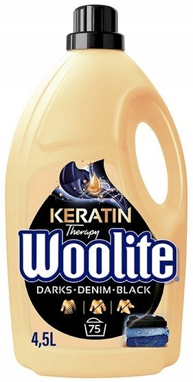 Tekutý prací prostředek Woolite Dark Keratin 4,5l/75 Praní prádla