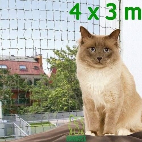 Drátěná ochranná síť pro kočky 4 x 3 m