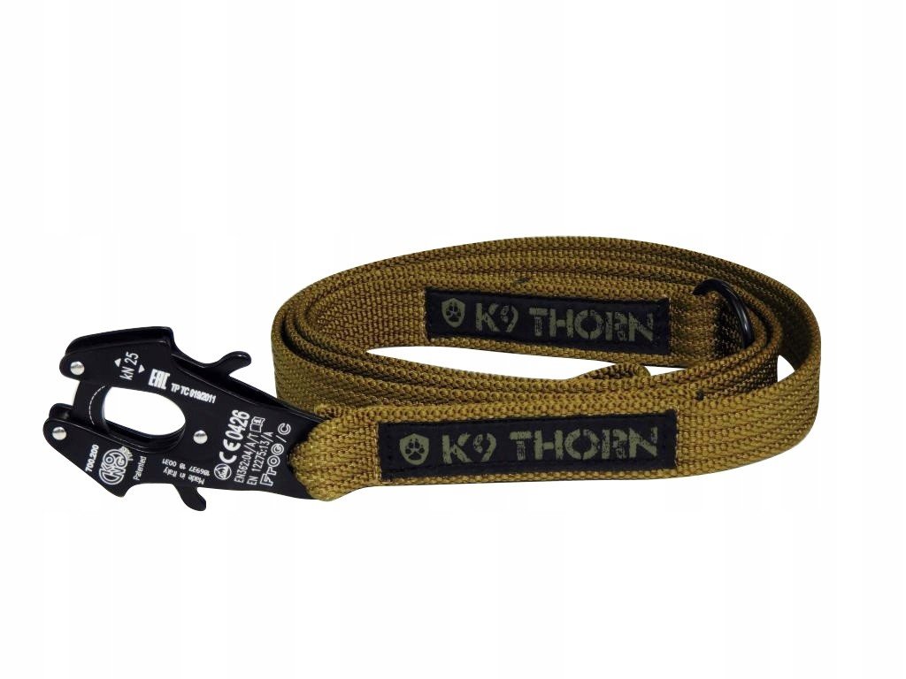 Vodítko K9 Thorn Kong Frog olive L 150 cm