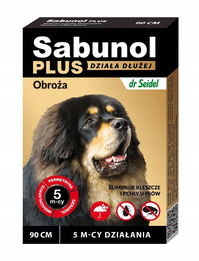 Sabunol Plus obojek proti blechám a klíšťatům pro