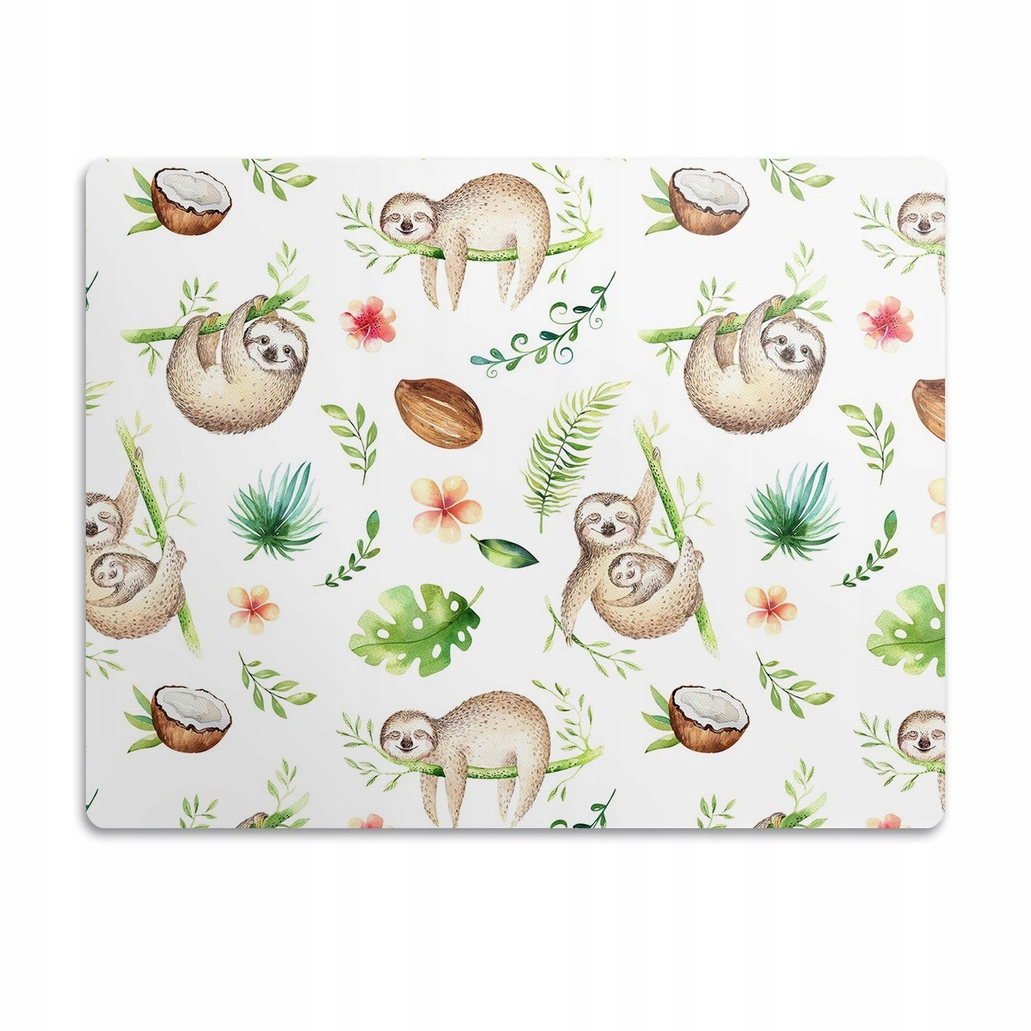 Pod misku podložka pro psa Líný zvířátka 90x60 cm