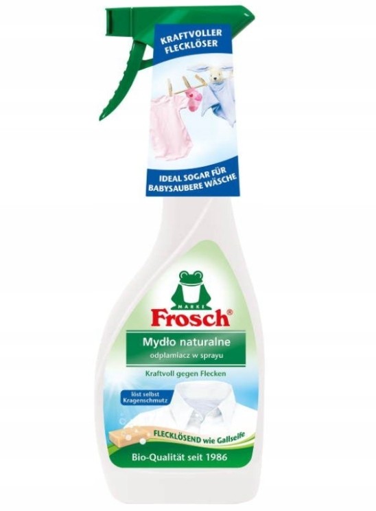 Německý odstraňovač skvrn Frosch Mýdlo Spray 500 ml De