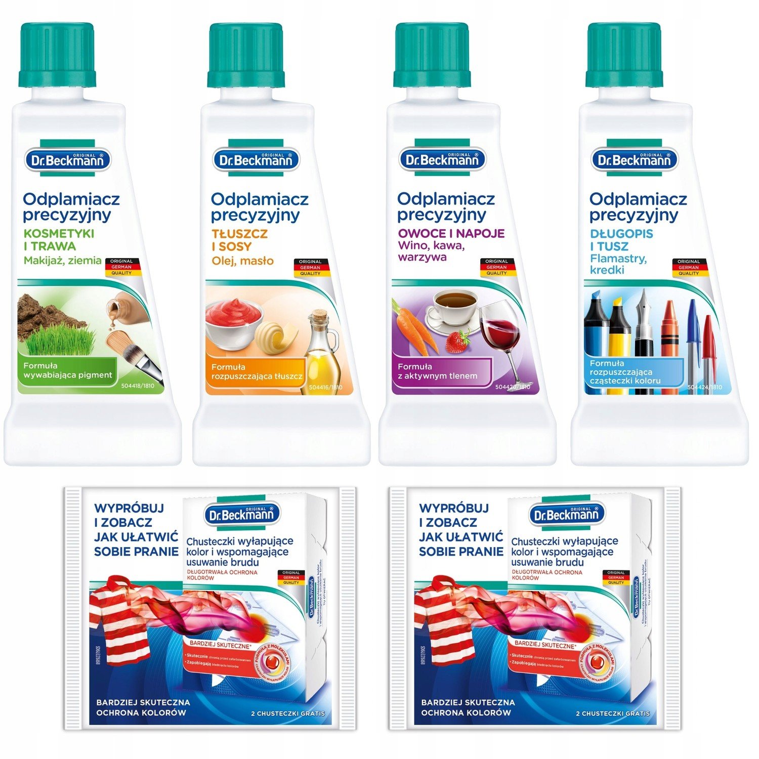 Tekutý odstraňovač skvrn Dr. Beckmann 50ml 6ks