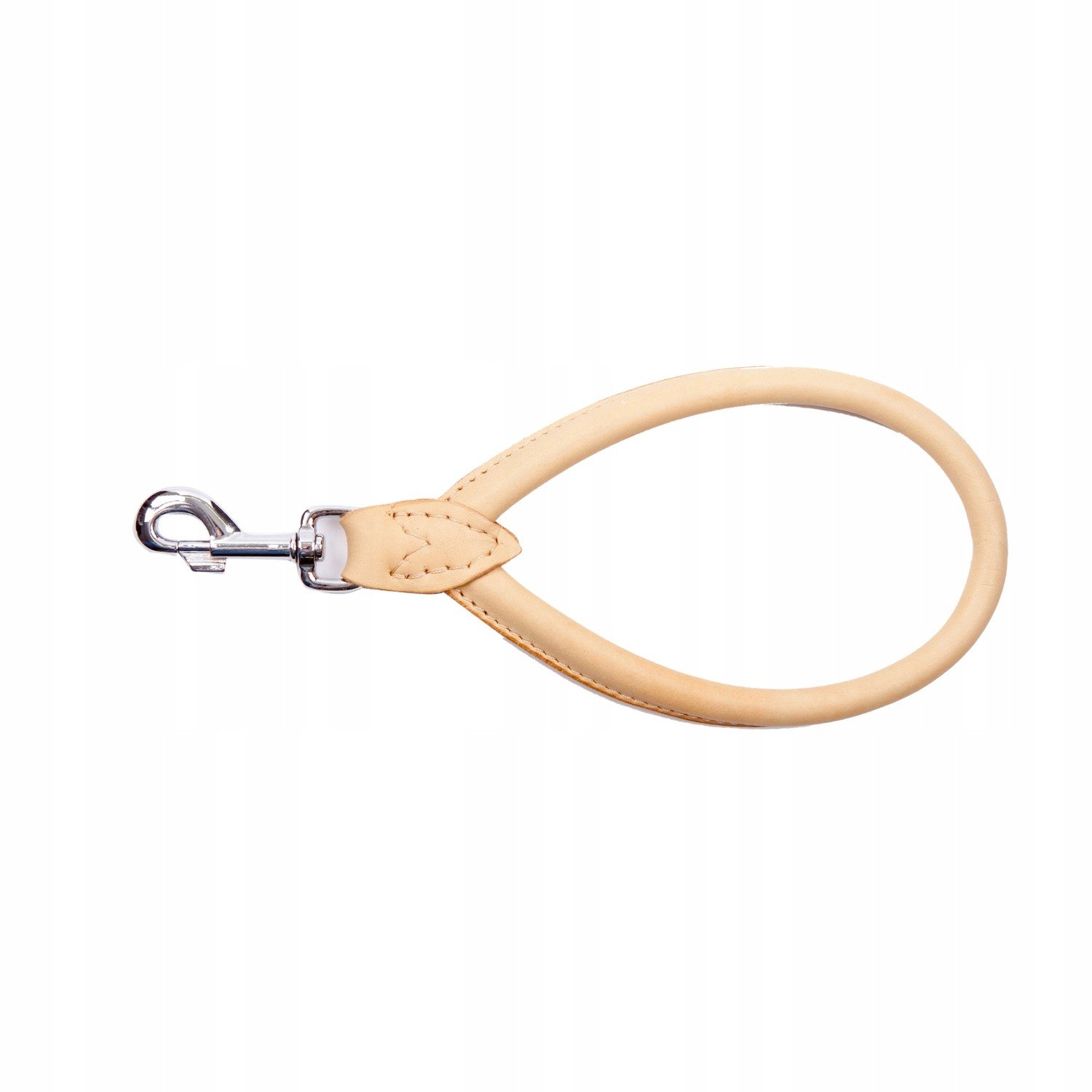 Dingo Rukojeť kožená kulatá 1,2 x 33cm příroda