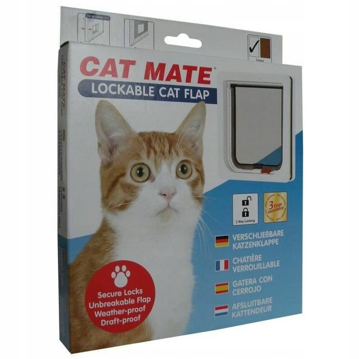 Kočičí budka Pet Mate 19,2 x 20 cm Bílá