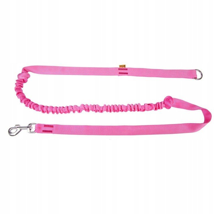 Dingo Vodítko S Tlumičem Běhu Růžové