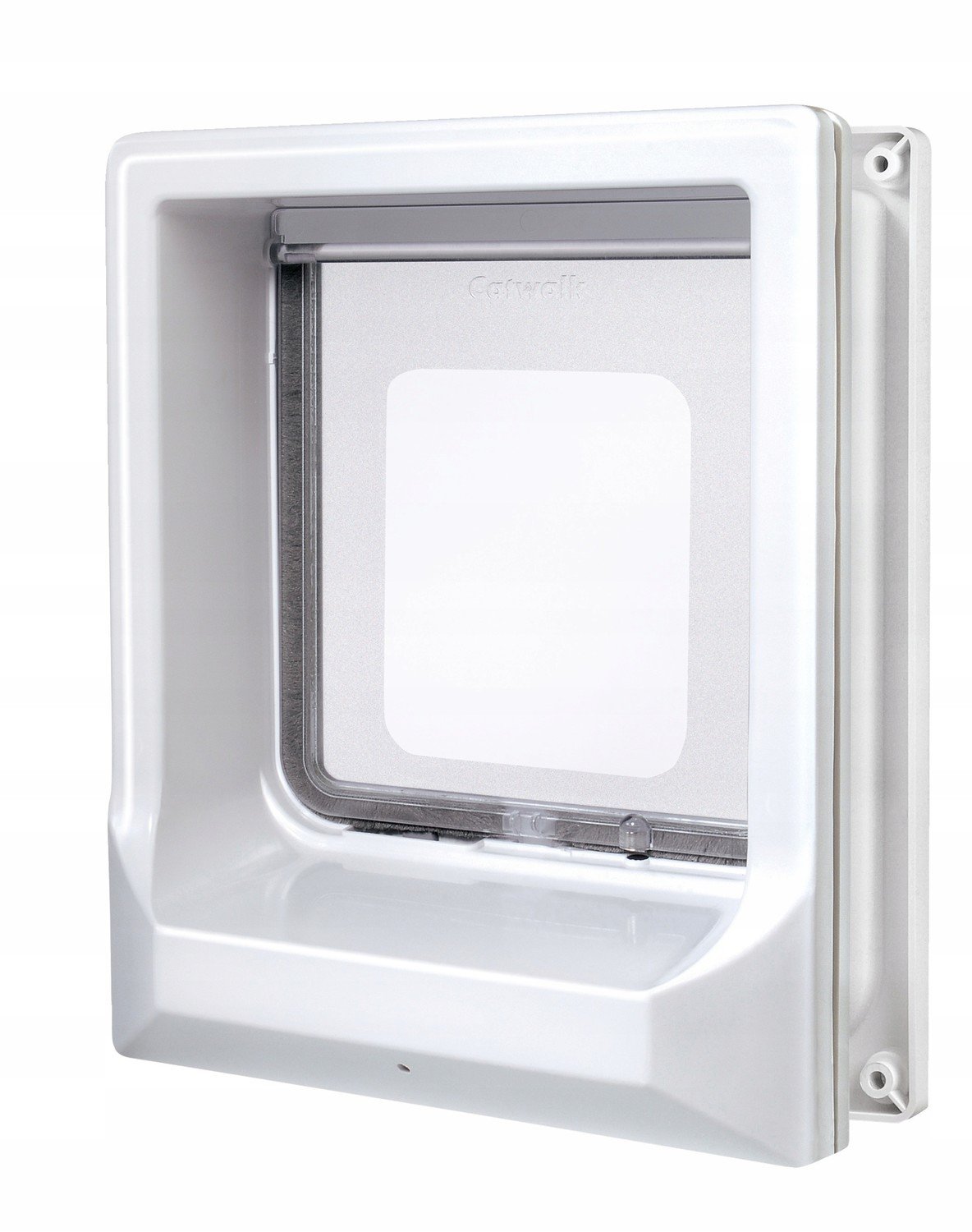 Dvířka s magnetickým zavíráním pro kočku bílá