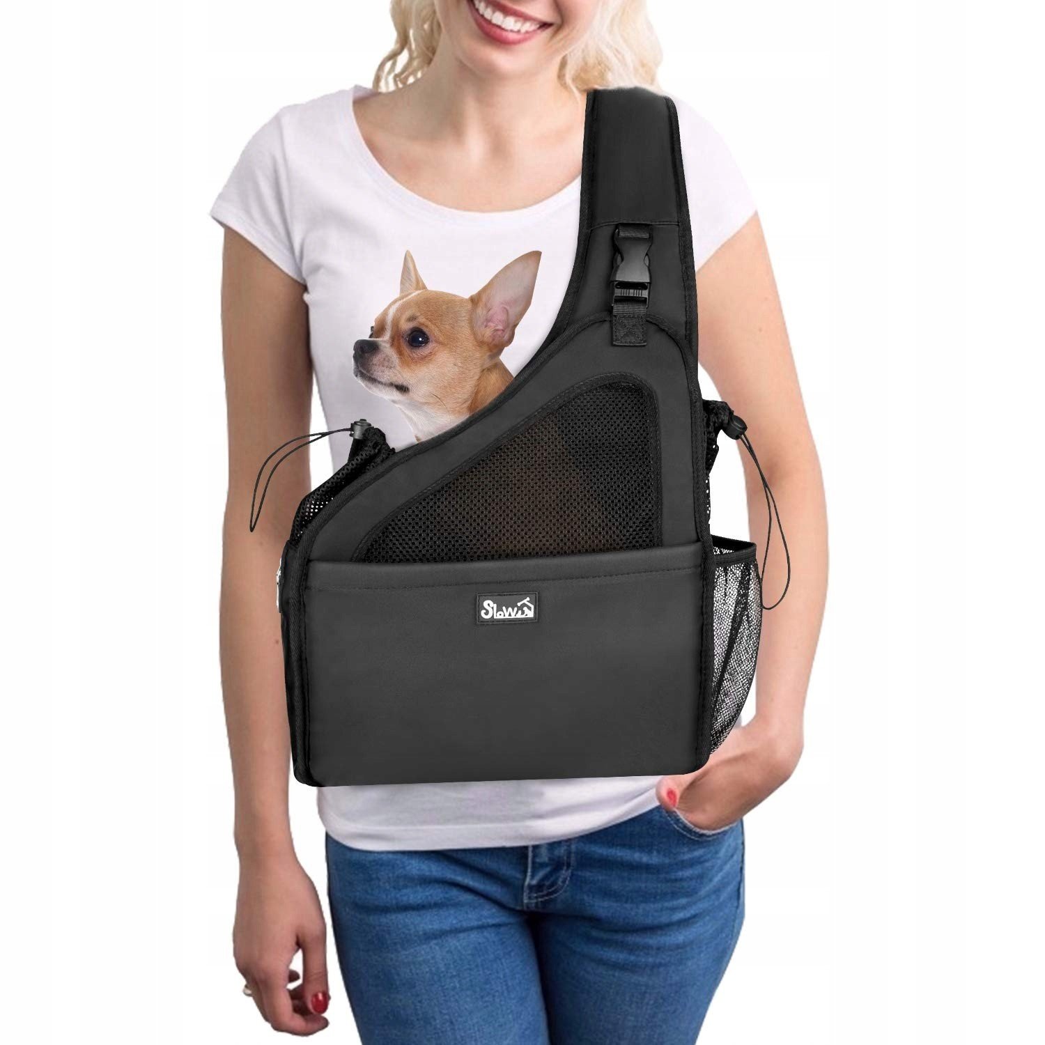Nasjac Nastavitelná taška přes rameno pro psa Nosítko