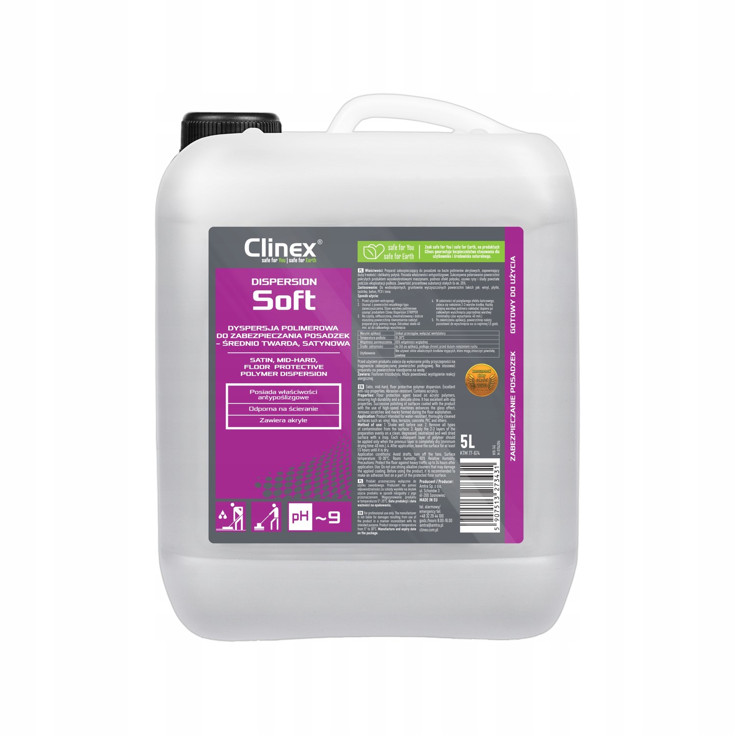 Clinex Dispersion Soft Ochranná kapalina na podlahy 5L