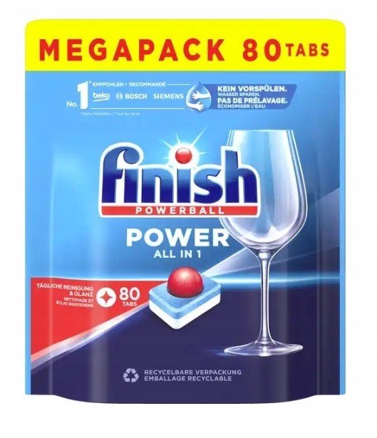 Finish Power Tablety do myčky 80 kusů Německo