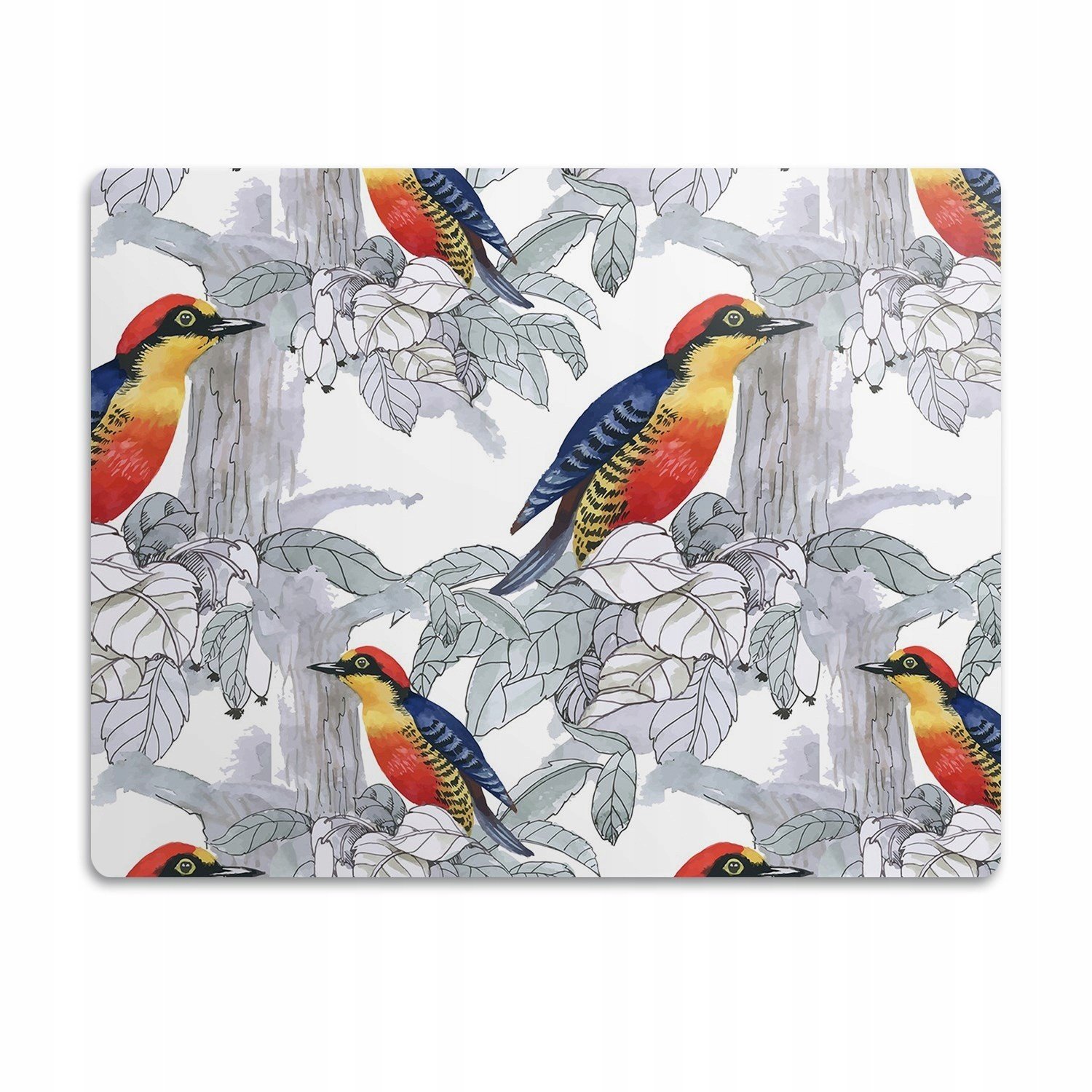 Podložka pod kočičí toaletu Malovaní ptáci 90x60 cm