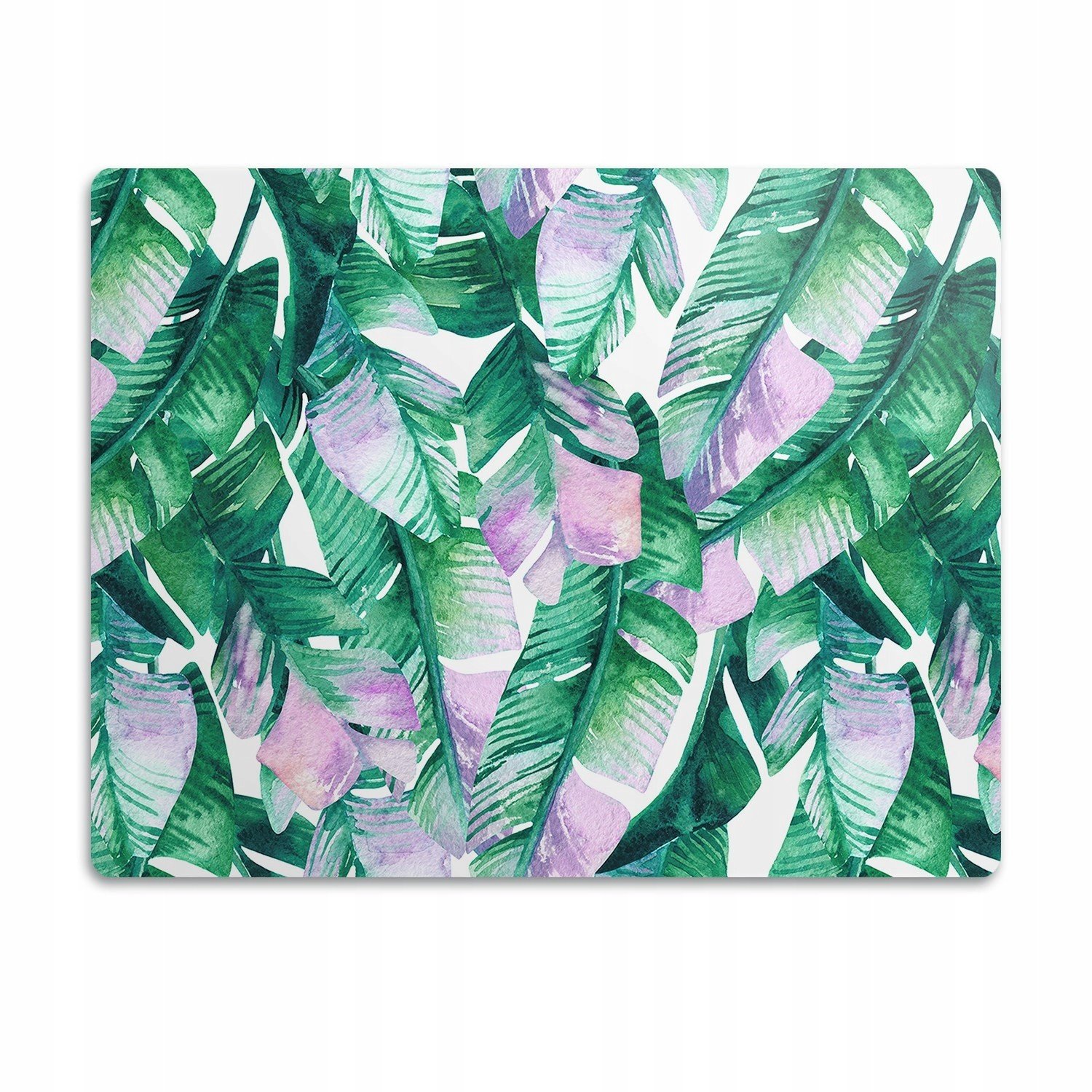 Podložka pod misku pro kočky Malované listy 90x60 cm