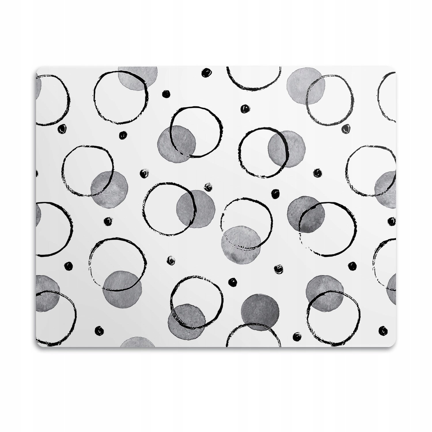 Flexibilní podložka pod misku Inkoustové kruhy 90x60