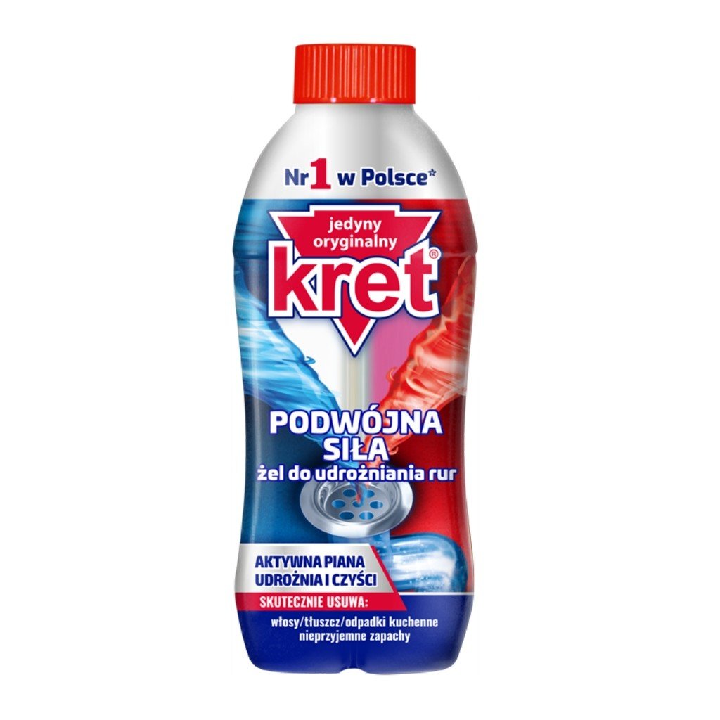 Kret Dvojitá síla aktivního gelu pro zprůchodnění potrubí