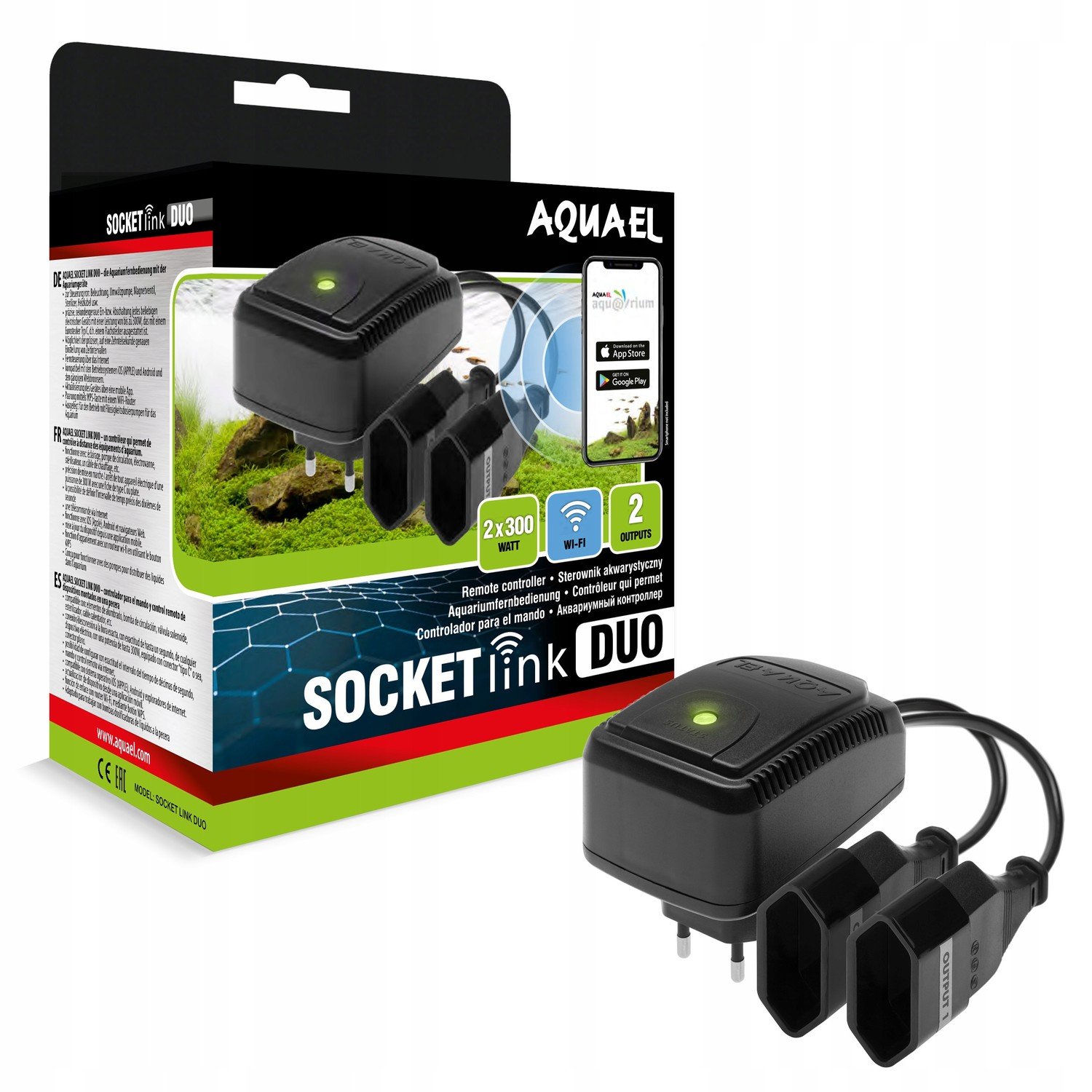 Časovač Aquael Socket Link Duo elektronický dvoukanálový