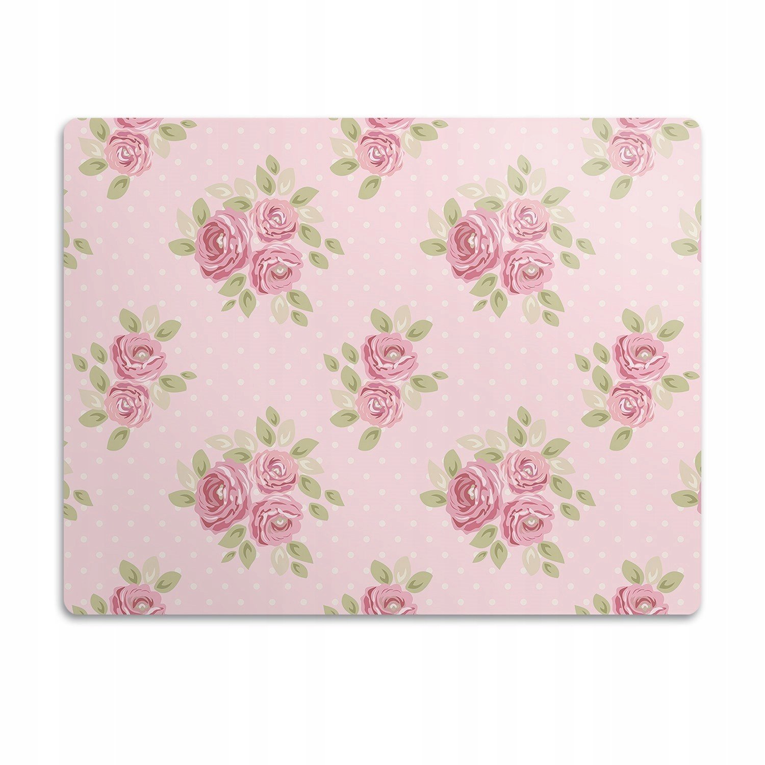 Podložka pod misku pro psa kočky Růžová kytice 90x60 cm