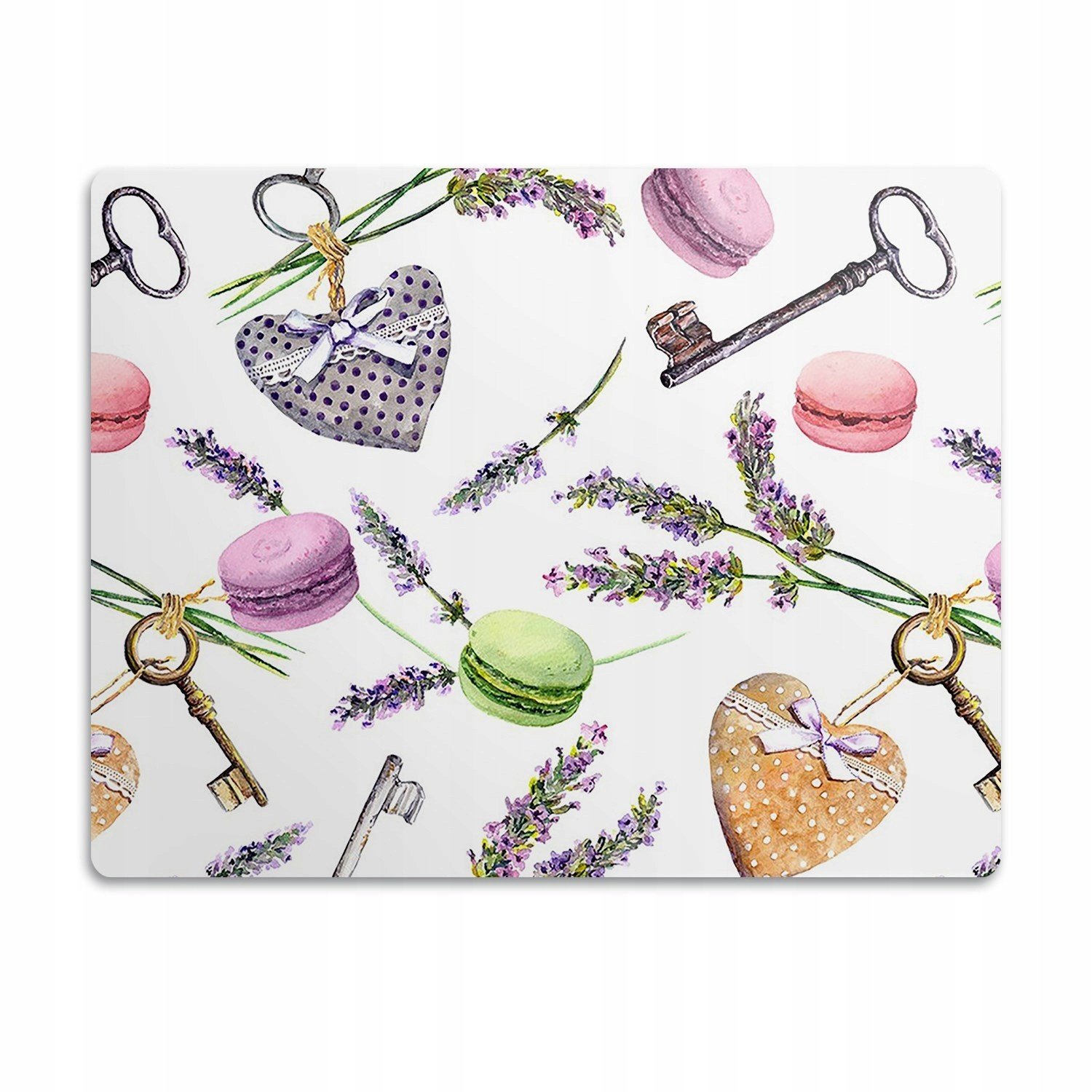 Pod misku podložka pro psa Těstoviny a klíče 90x60cm