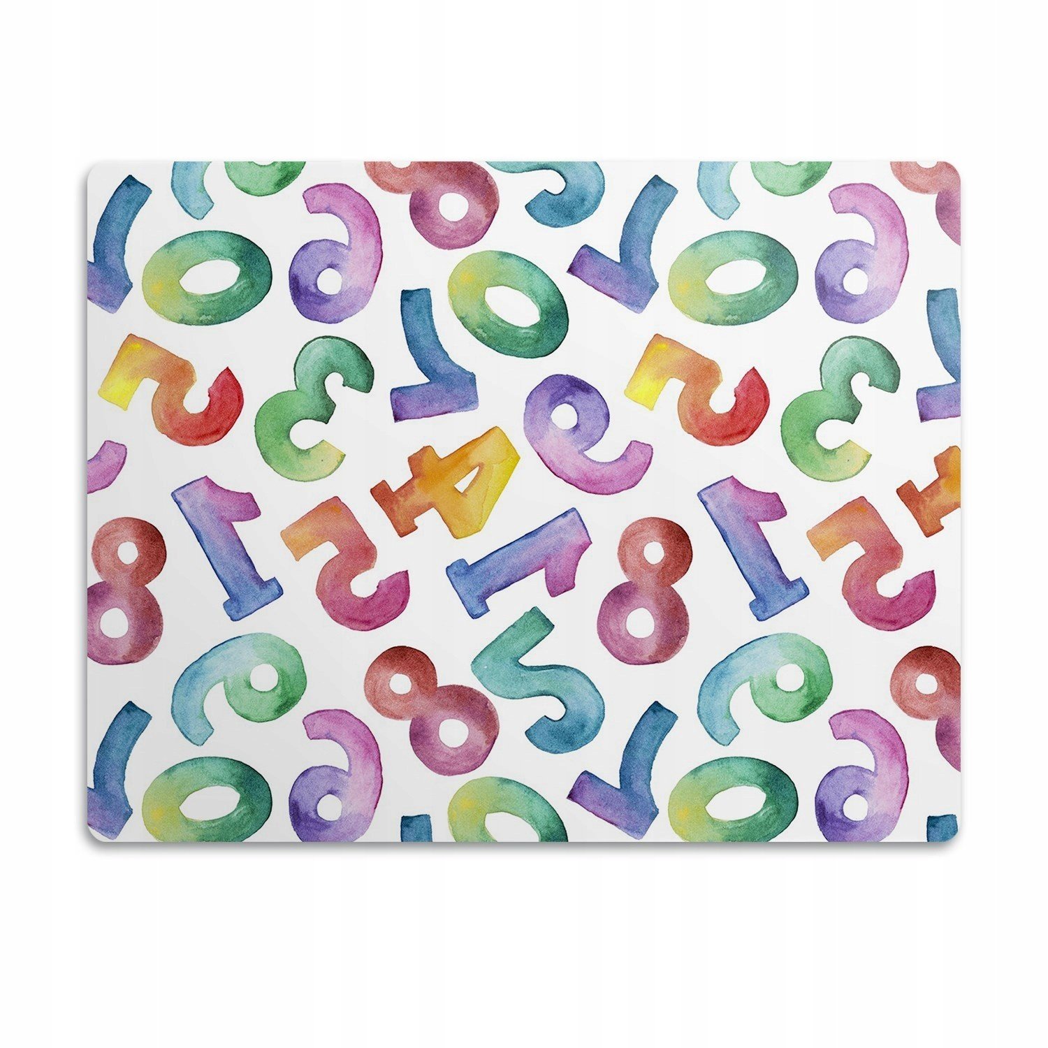 Podložka pod misky pro psa Barevné číslice 90x60cm